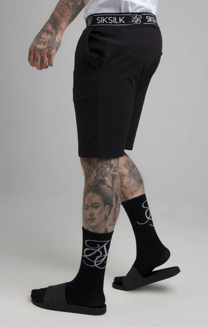 Black Lounge Jersey Short - Image 6
