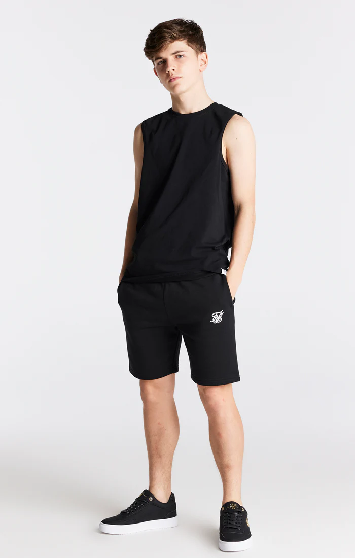 Boys Black/White 2 Pack Lounge Vests - Image 3