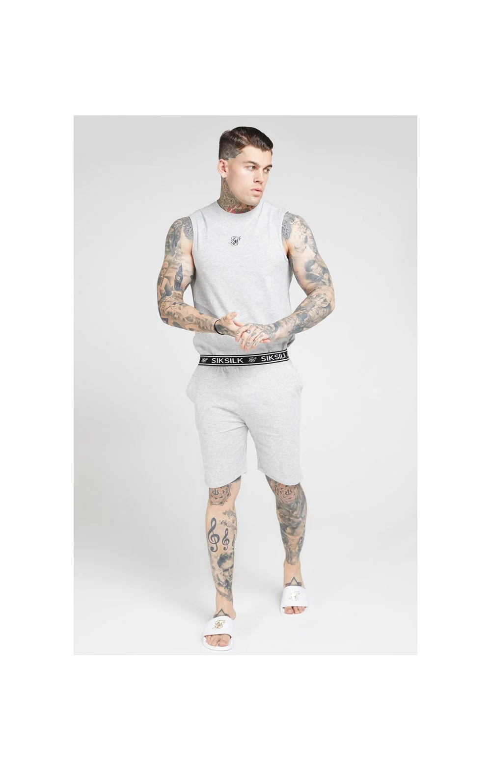 Grey And Black Lounge Vest - Image 7