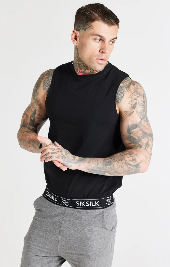 Black And Grey Pack Of 2 Lounge Vest - Image 2