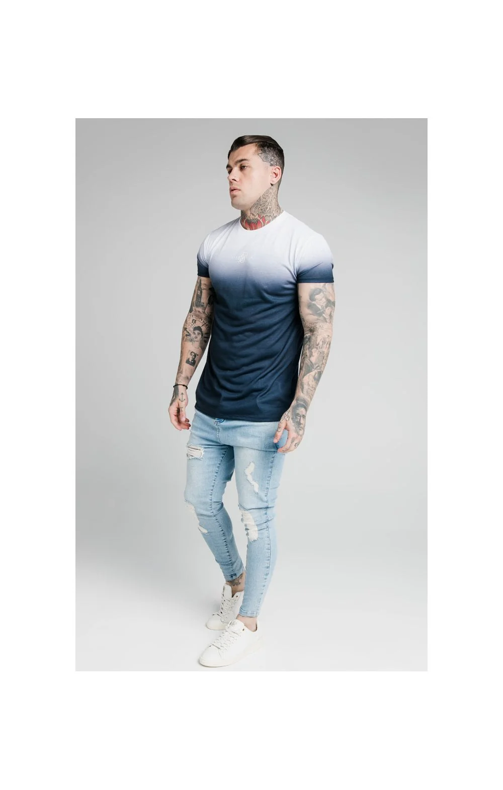 SikSilk Low Rise Jeans - Washed Blue - Image 4