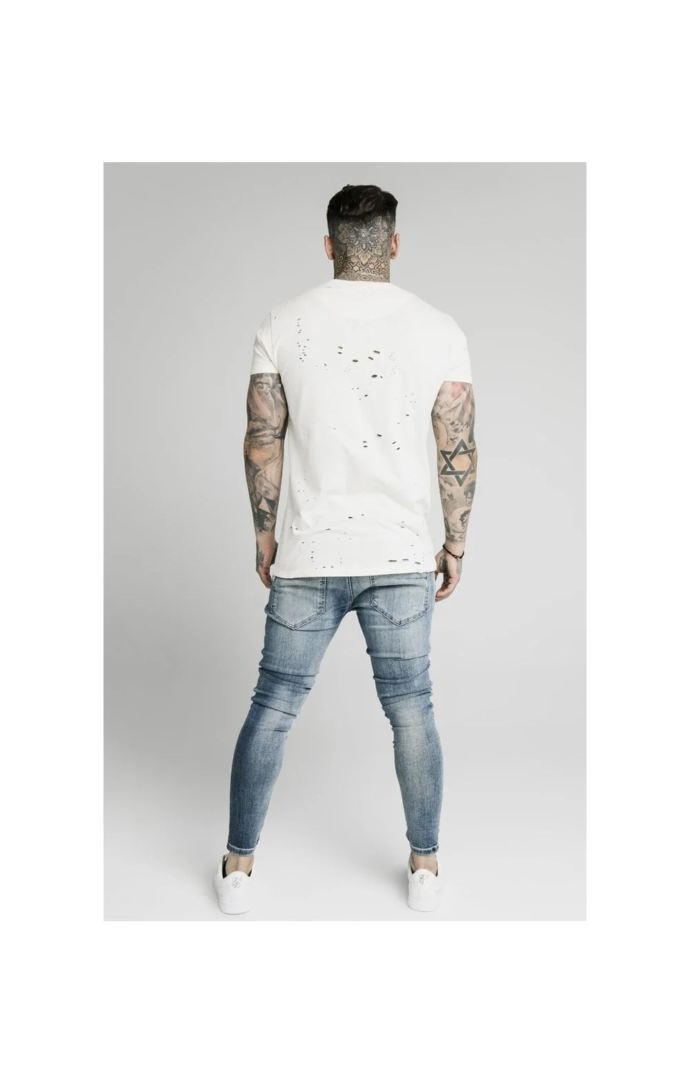 SikSilk Low Rise Fusion Jeans - Midstone - Image 8