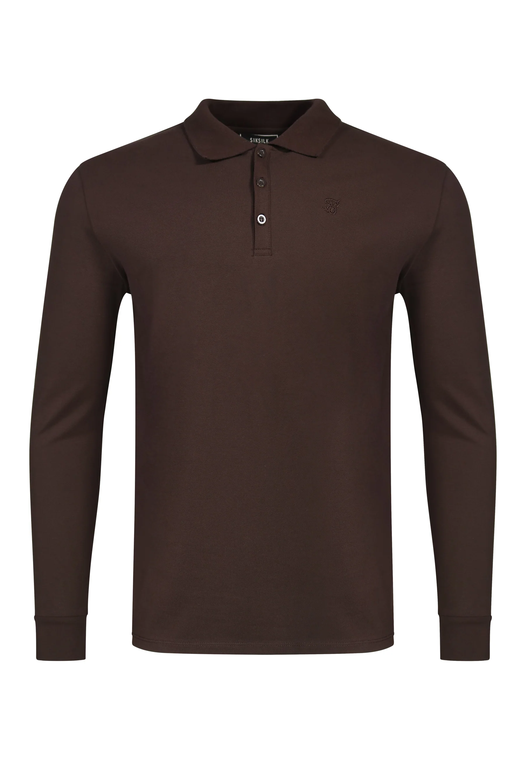 Brown LS Button Polo - Image 6