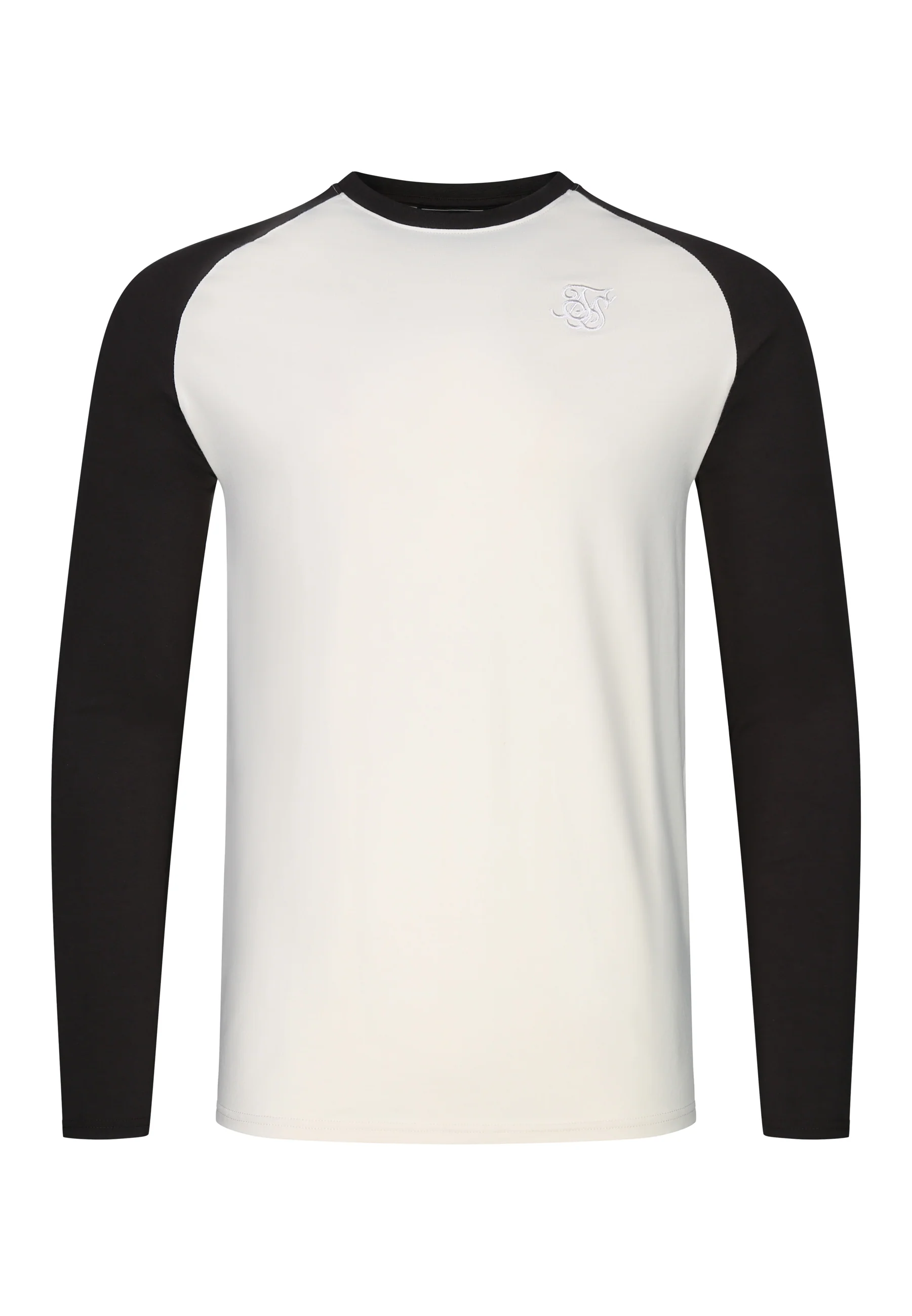 Ecru and Brown LS Muscle Fit T-Shirt - Image 7