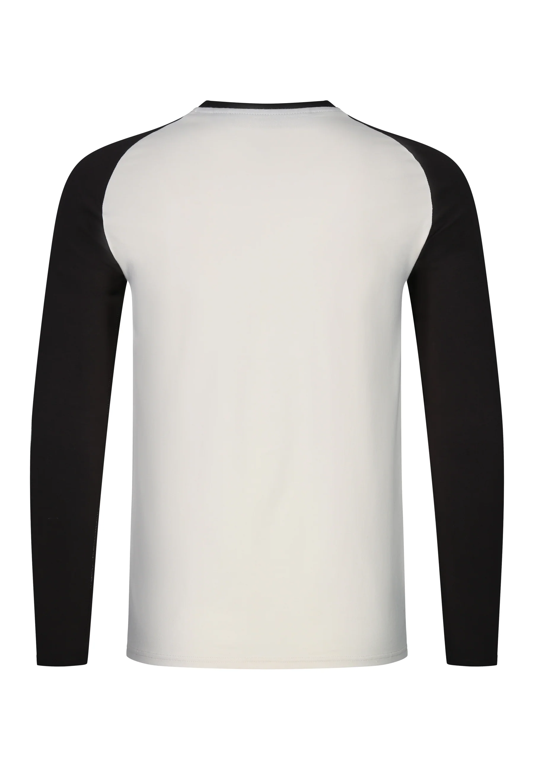 Ecru and Brown LS Muscle Fit T-Shirt - Image 8