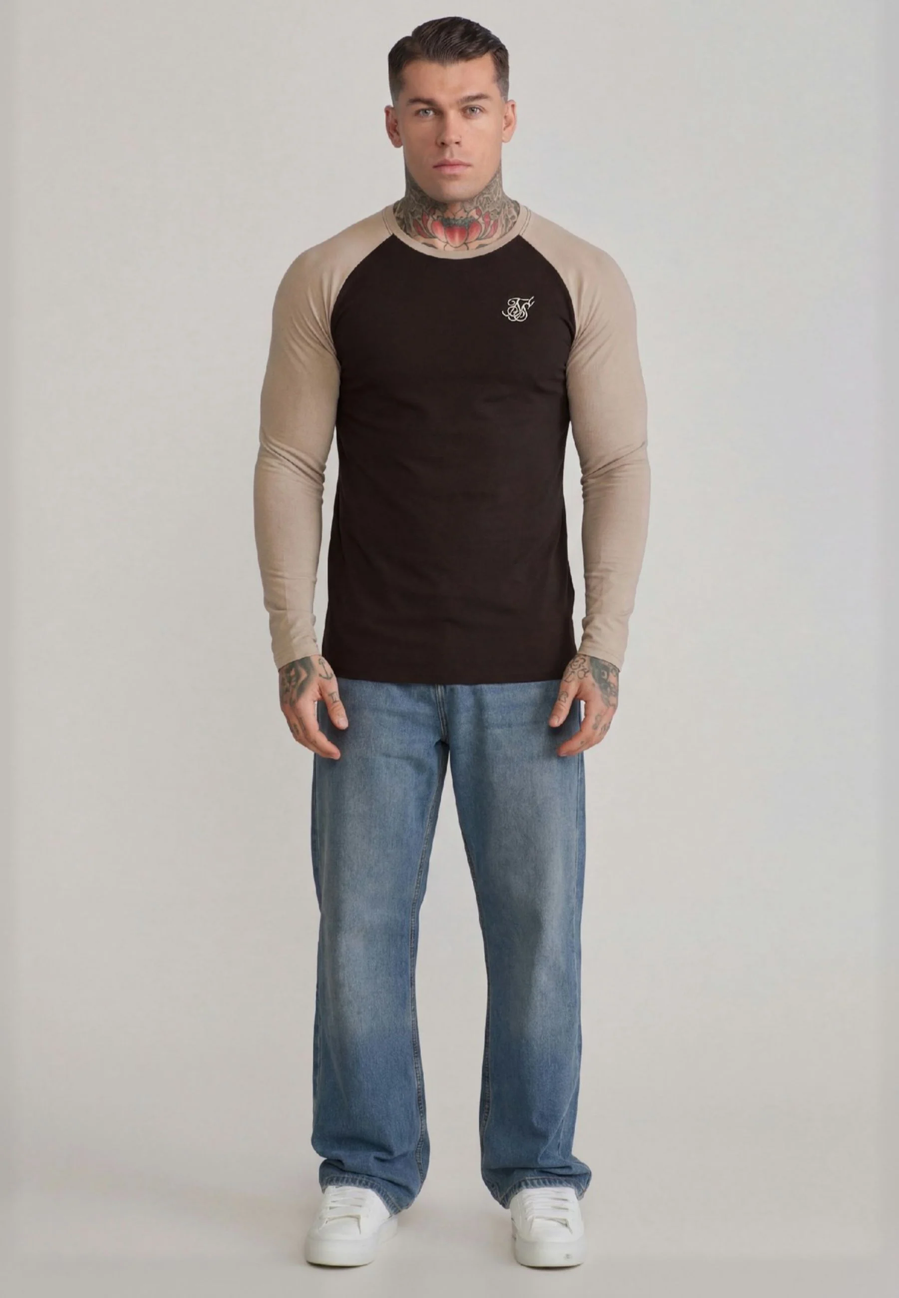 Brown and Stone LS Muscle Fit T-Shirt - Image 3