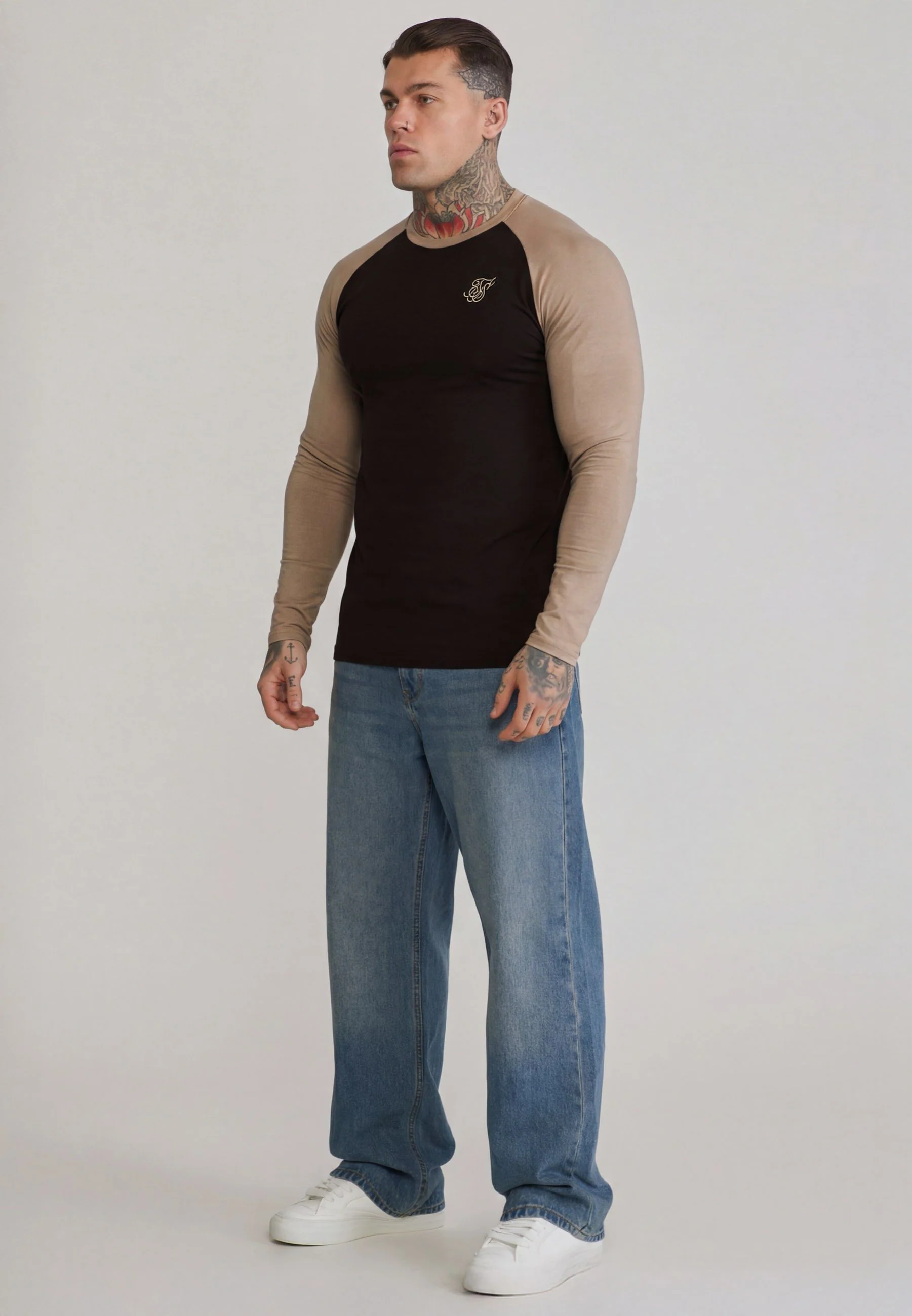 Brown and Stone LS Muscle Fit T-Shirt - Image 4