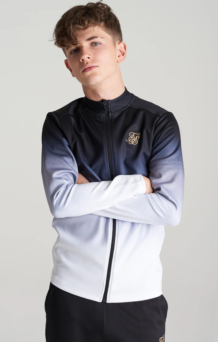 Boys Black Fade Track Top - Image 2