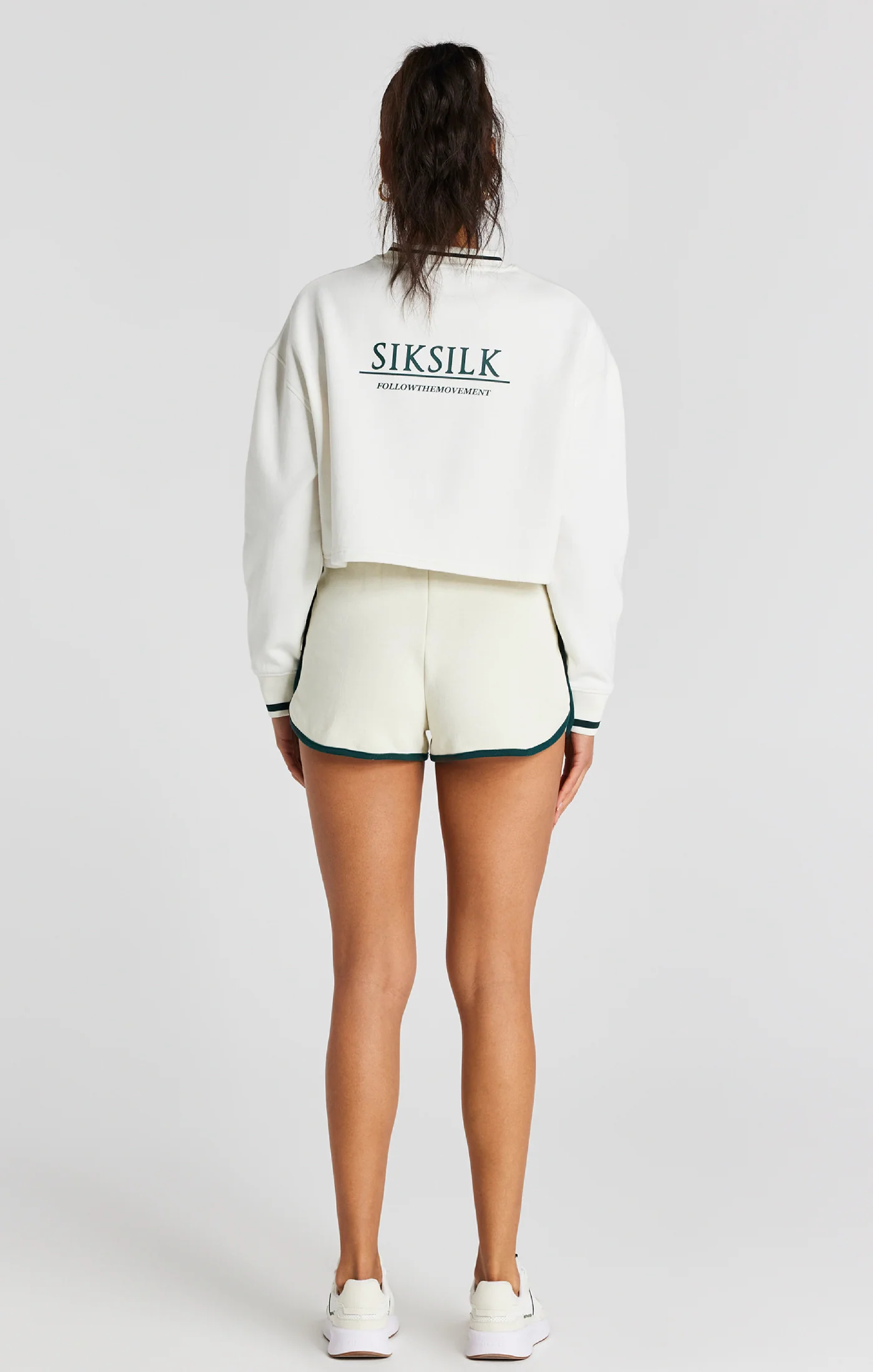 Ecru Crop Sweatshirt - Image 5