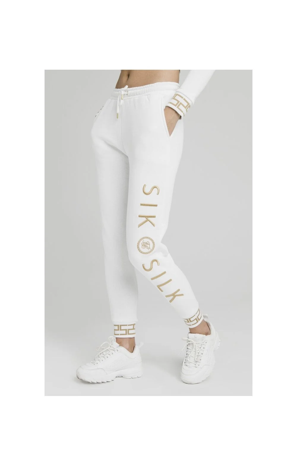 SikSilk Luxury Joggers - White