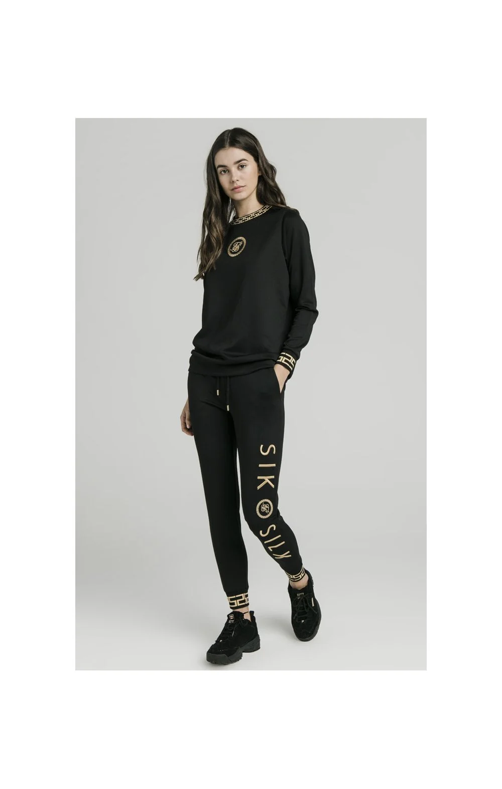 SikSilk Luxury Poly Sweatshirt - Black - Image 4