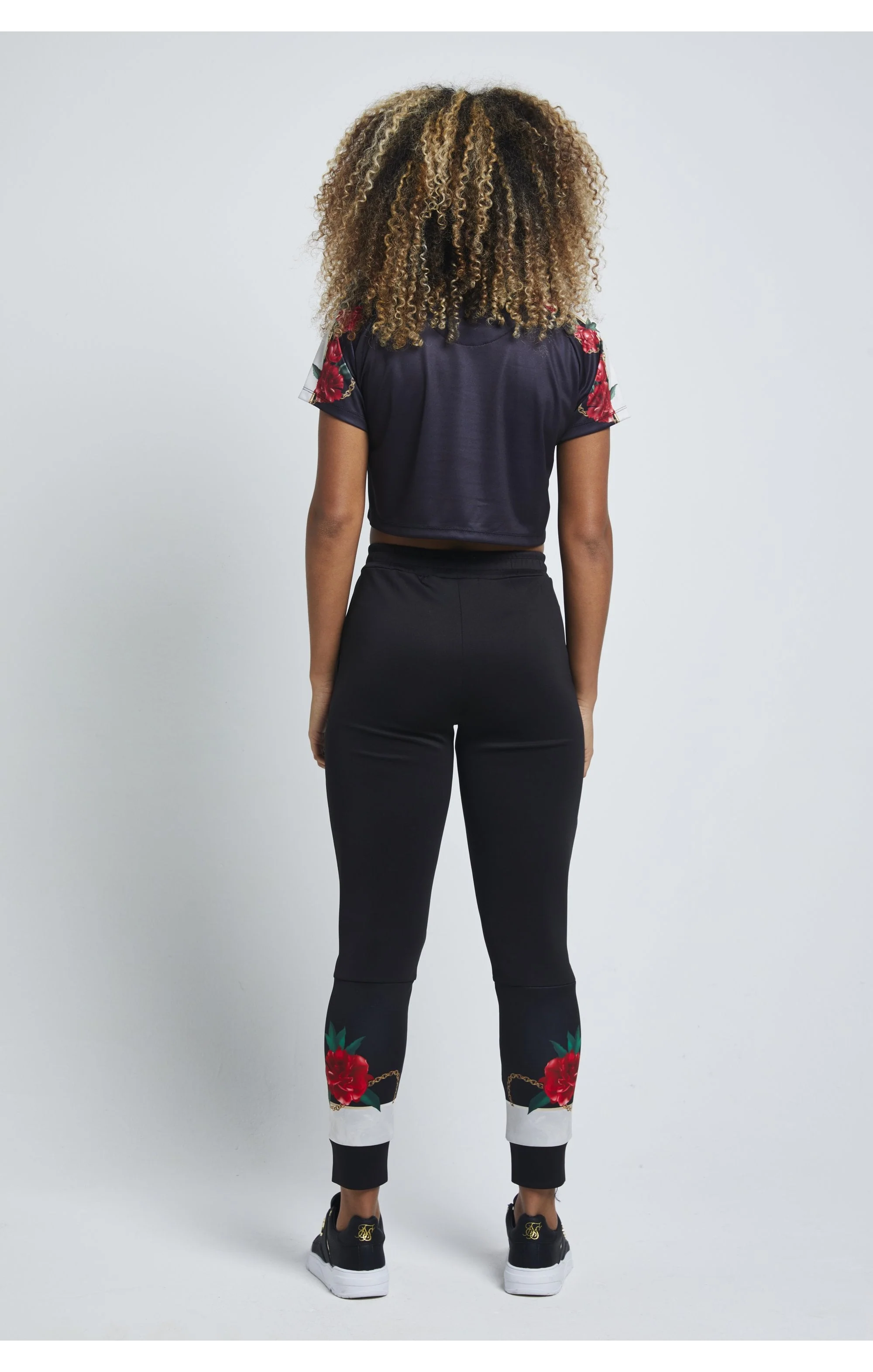 SikSilk Majestic Crop Tee – Black - Image 5