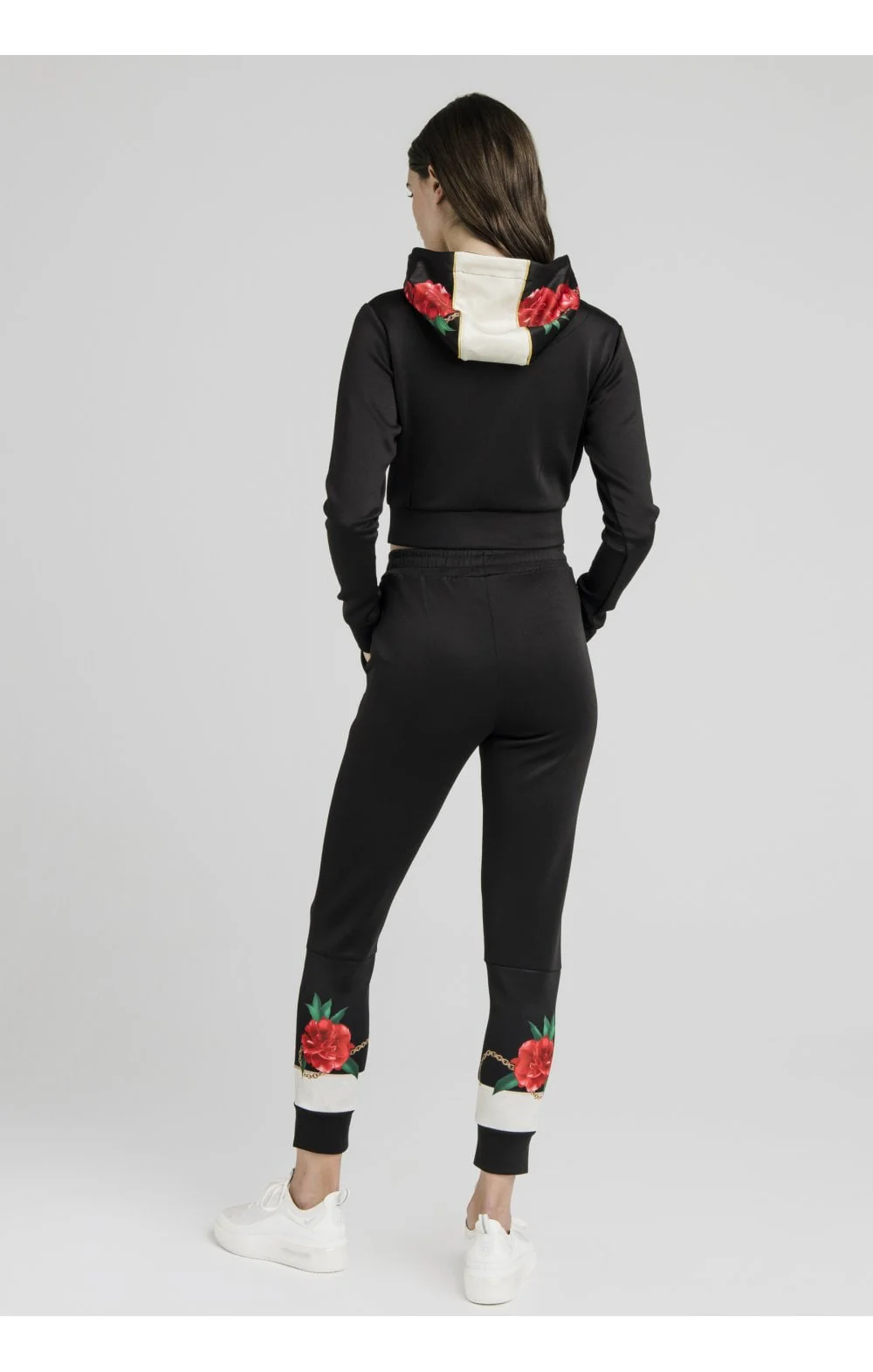 SikSilk Majestic Cropped Track Top – Black - Image 6