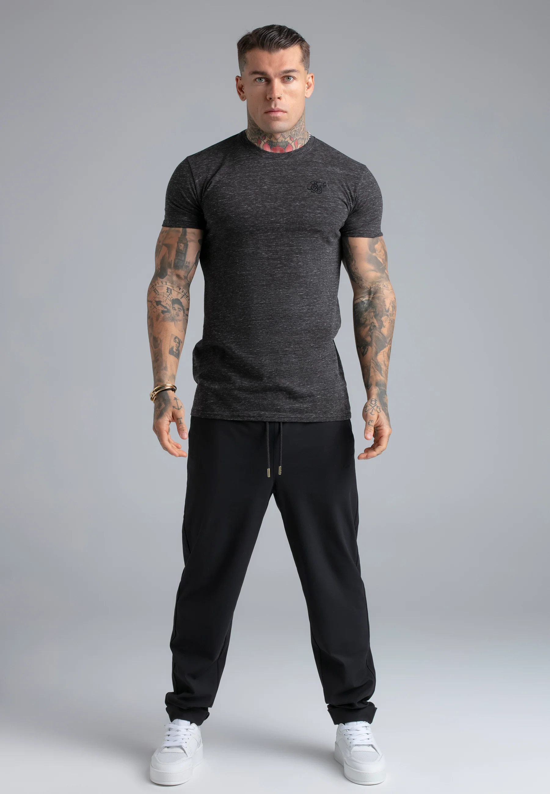 Black Marl T-Shirt - Image 3