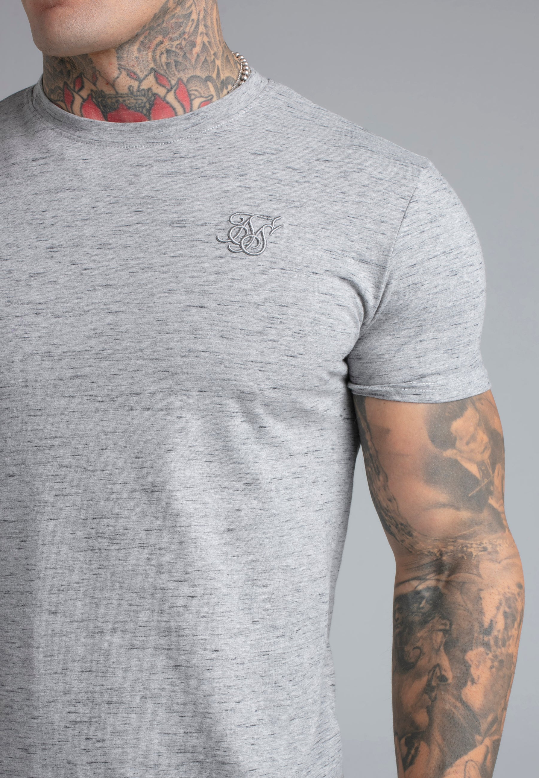 Grey Marl T-Shirt - Image 2