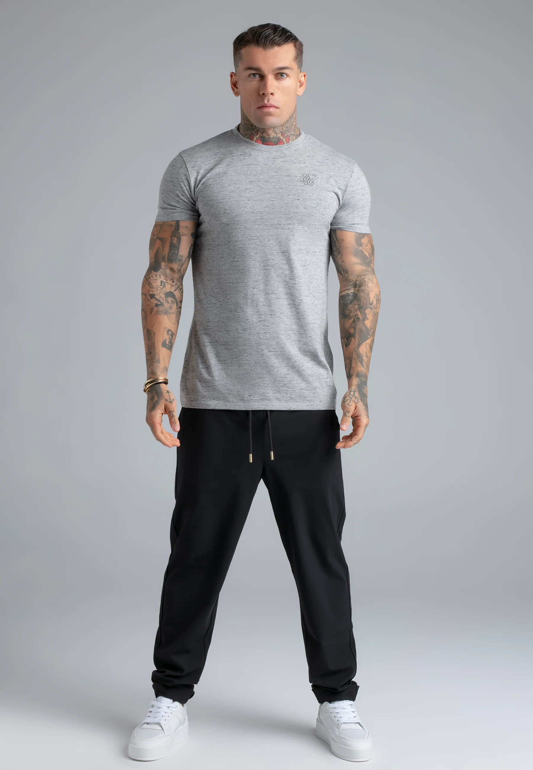Grey Marl T-Shirt - Image 3