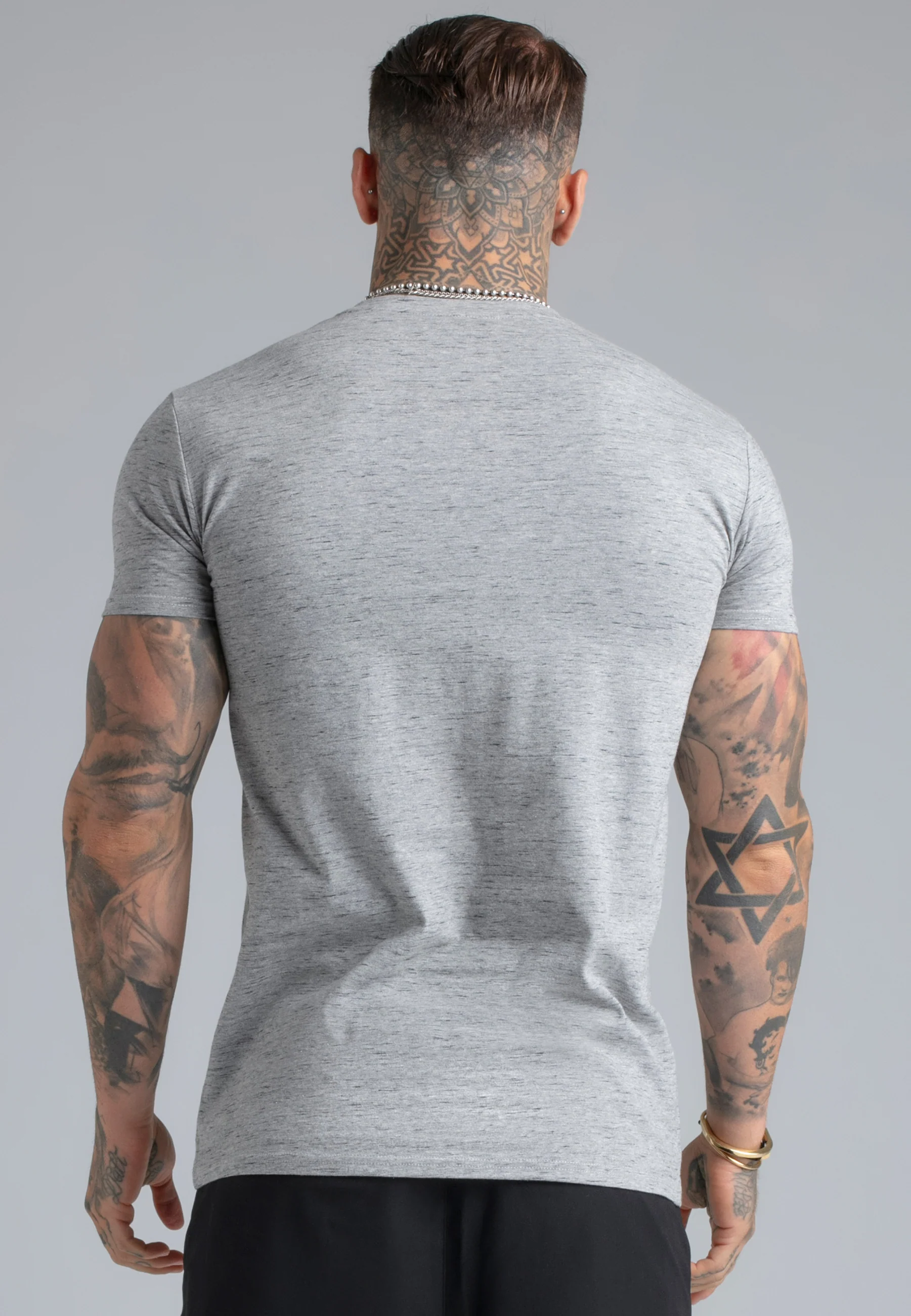 Grey Marl T-Shirt - Image 5