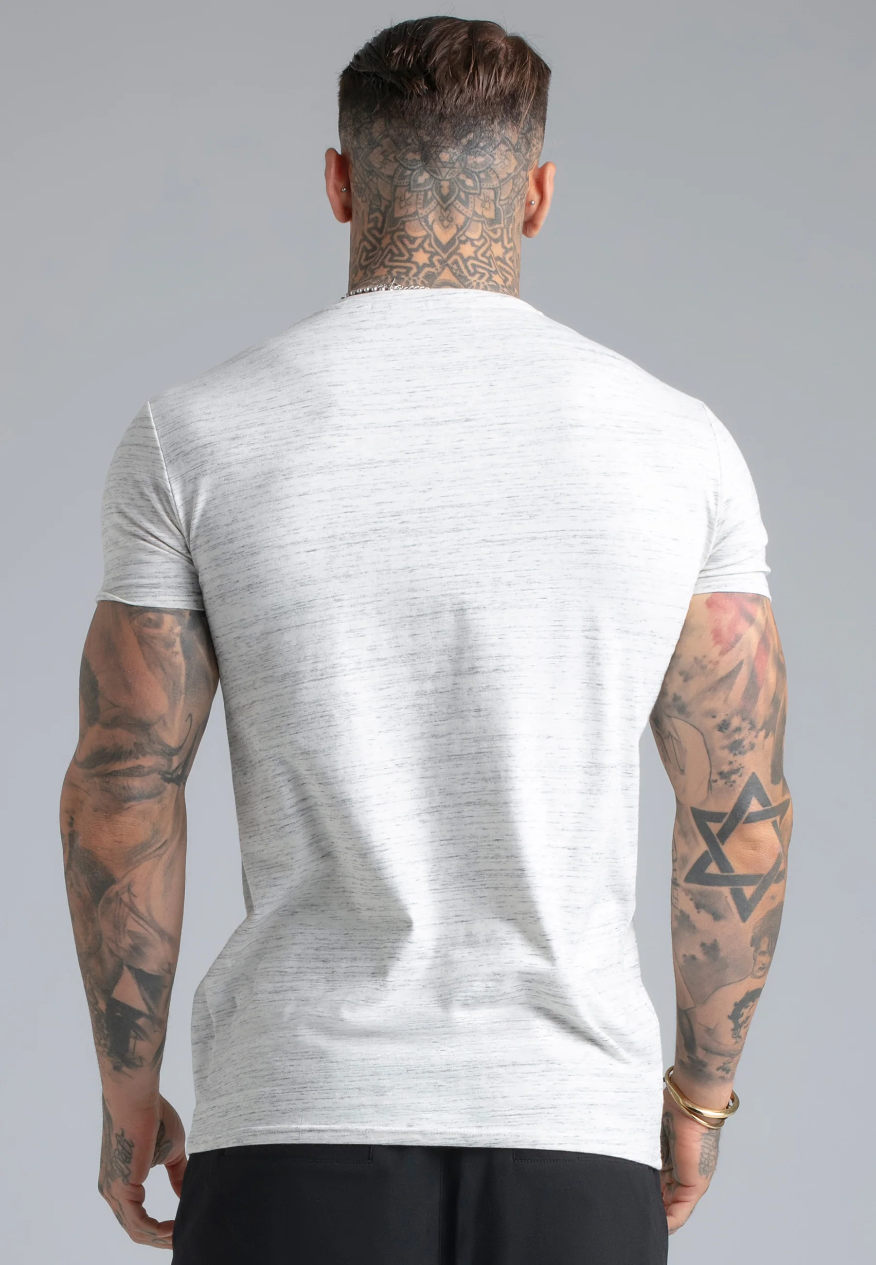 White Marl T-Shirt - Image 5