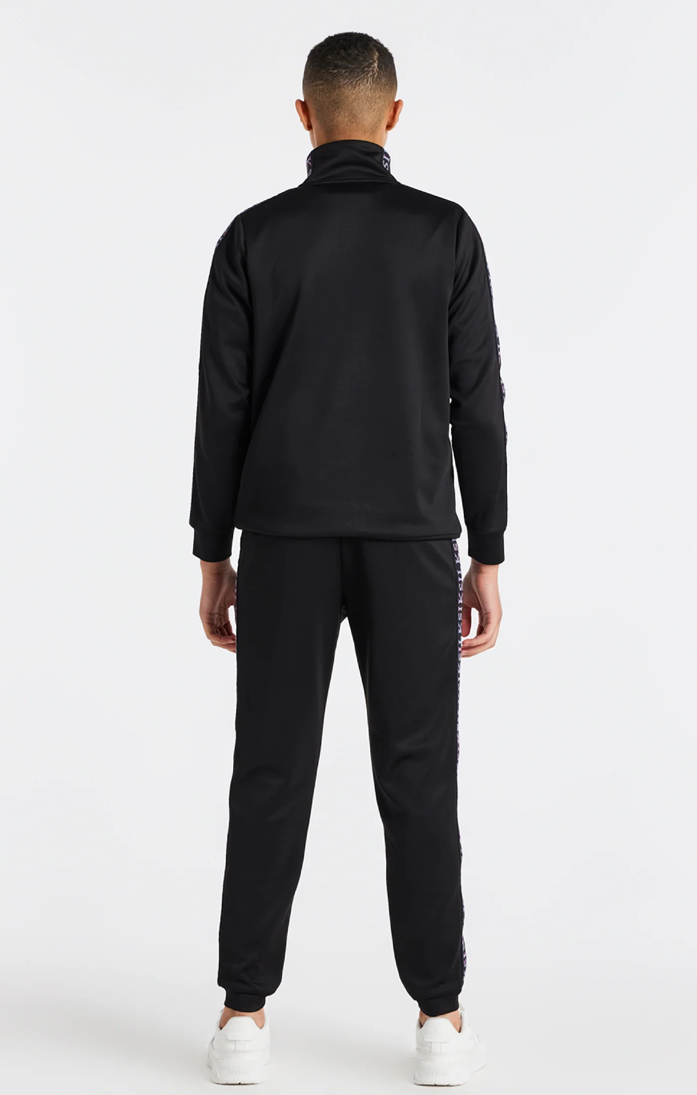 Boys Black Taped Jogger - Image 5