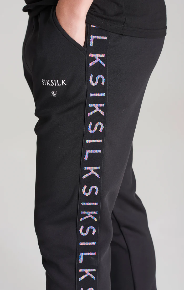 Boys Black Taped Jogger - Image 2