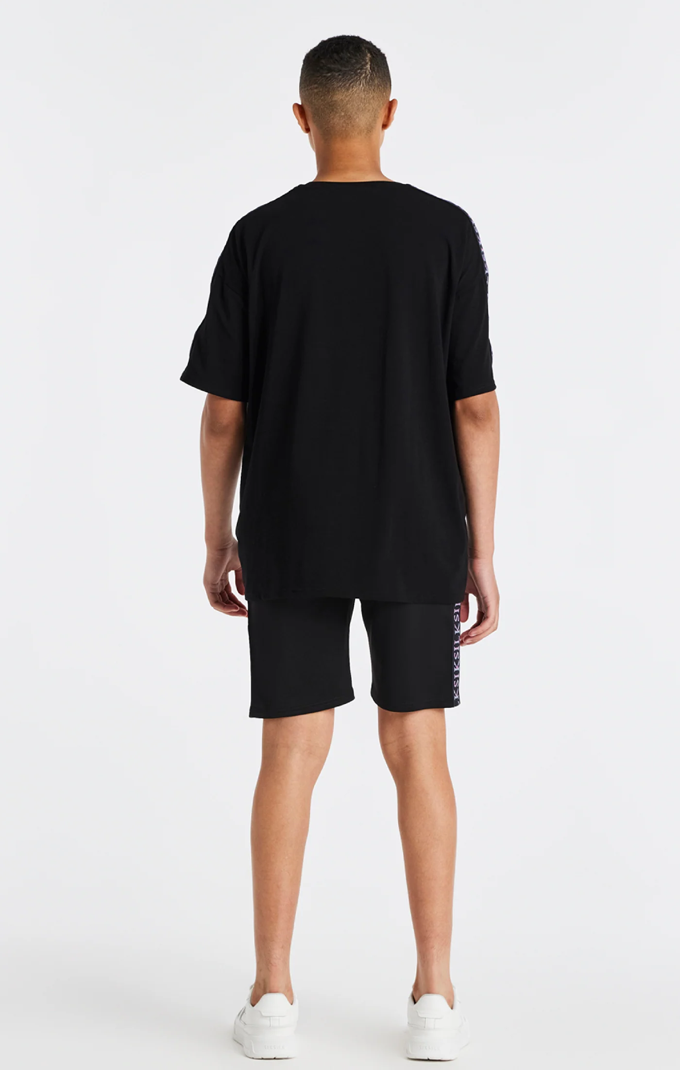 Boys Black Taped Short - Image 5