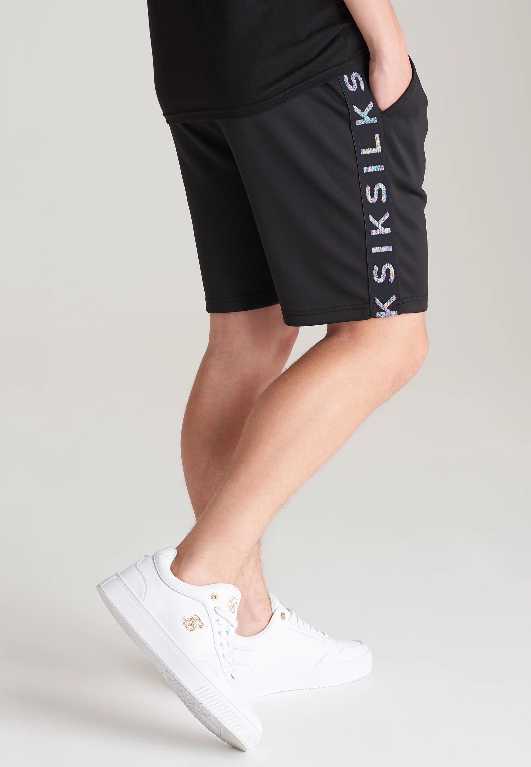 Boys Black Taped Short - Image 2