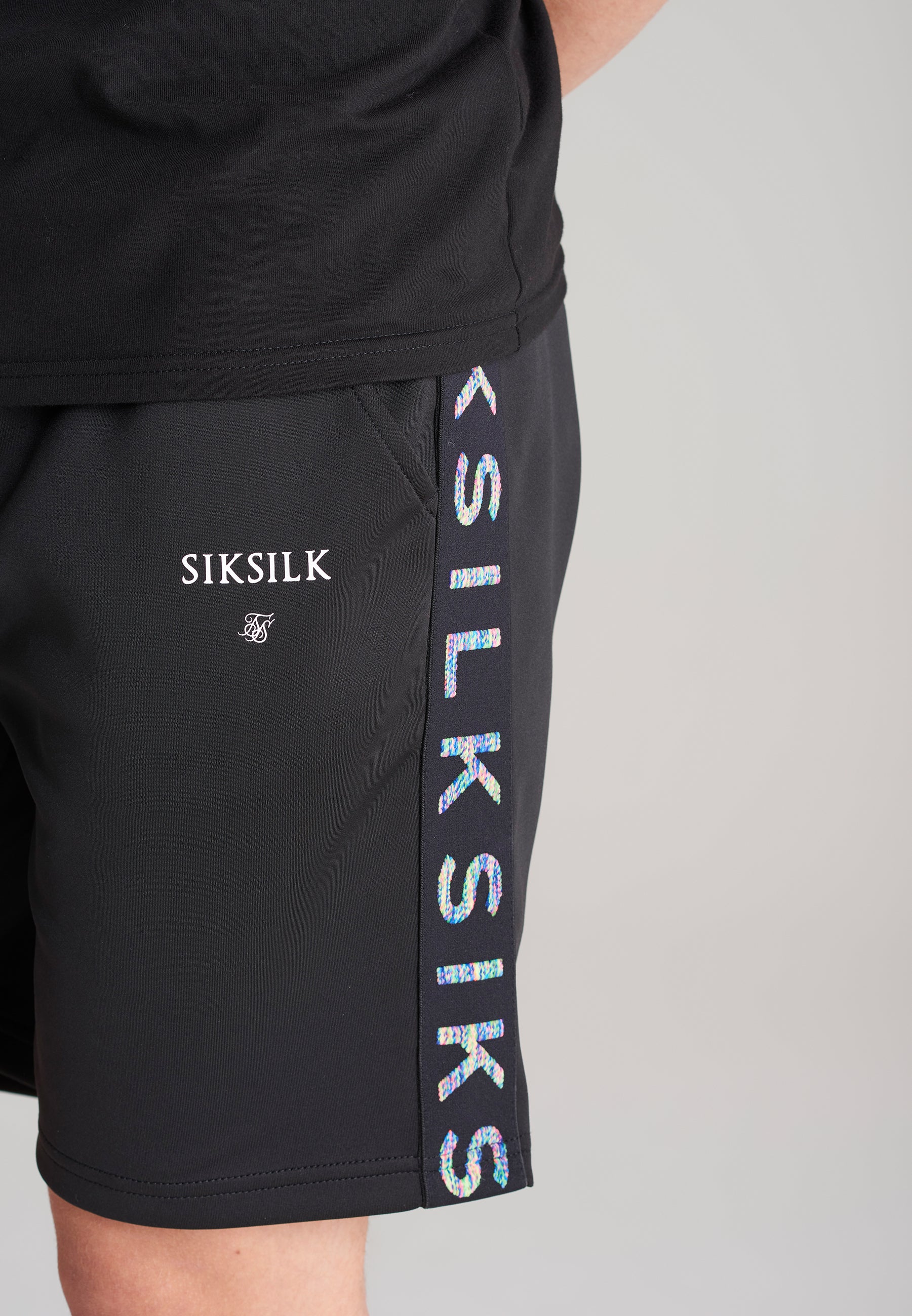 Boys Black Taped Short - Image 3