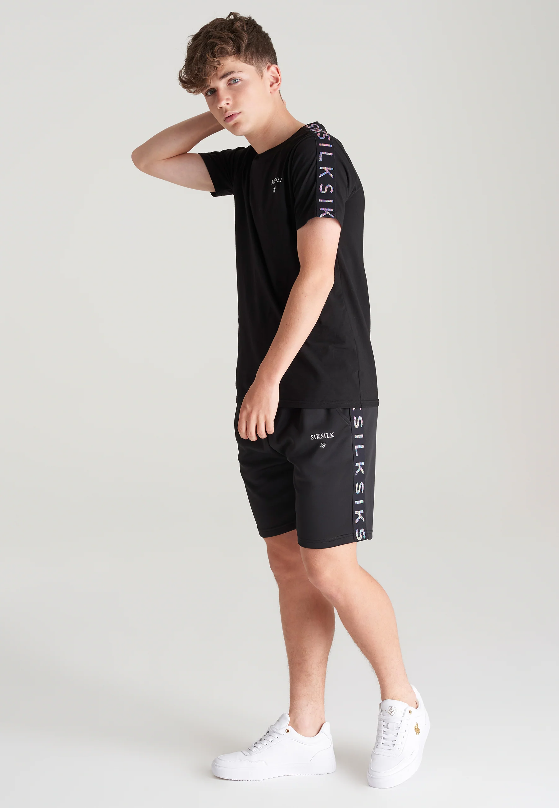 Boys Black Taped Short - Image 4