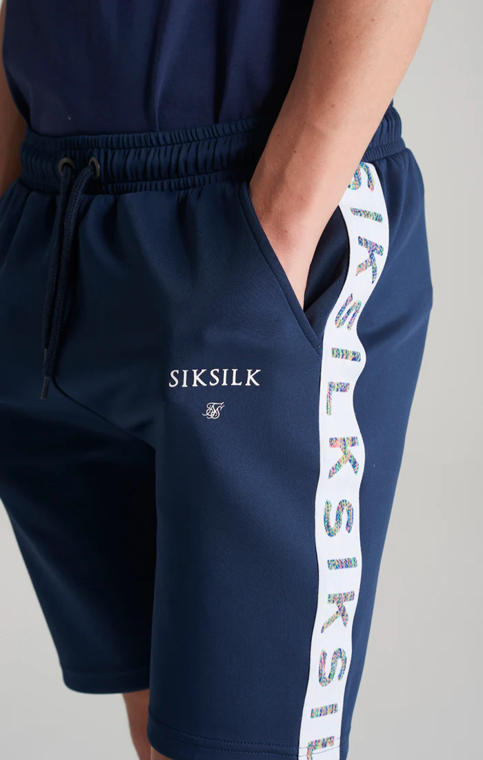 Boys Navy Taped Short - Image 5