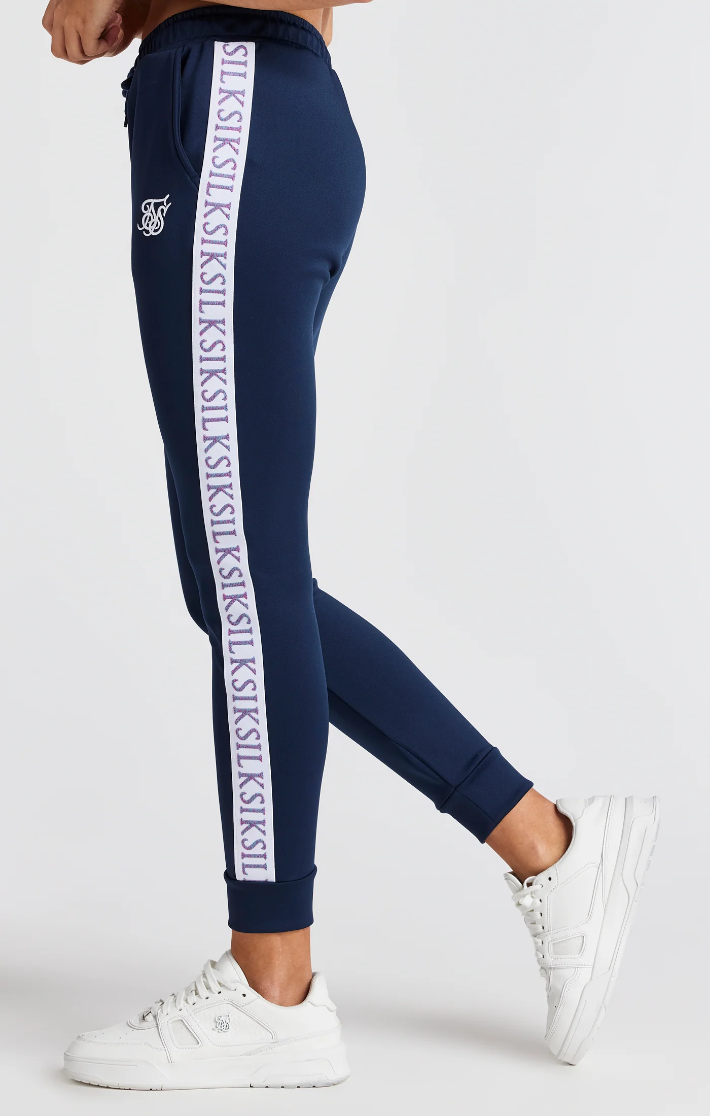Girls Navy Track Pant - Image 2