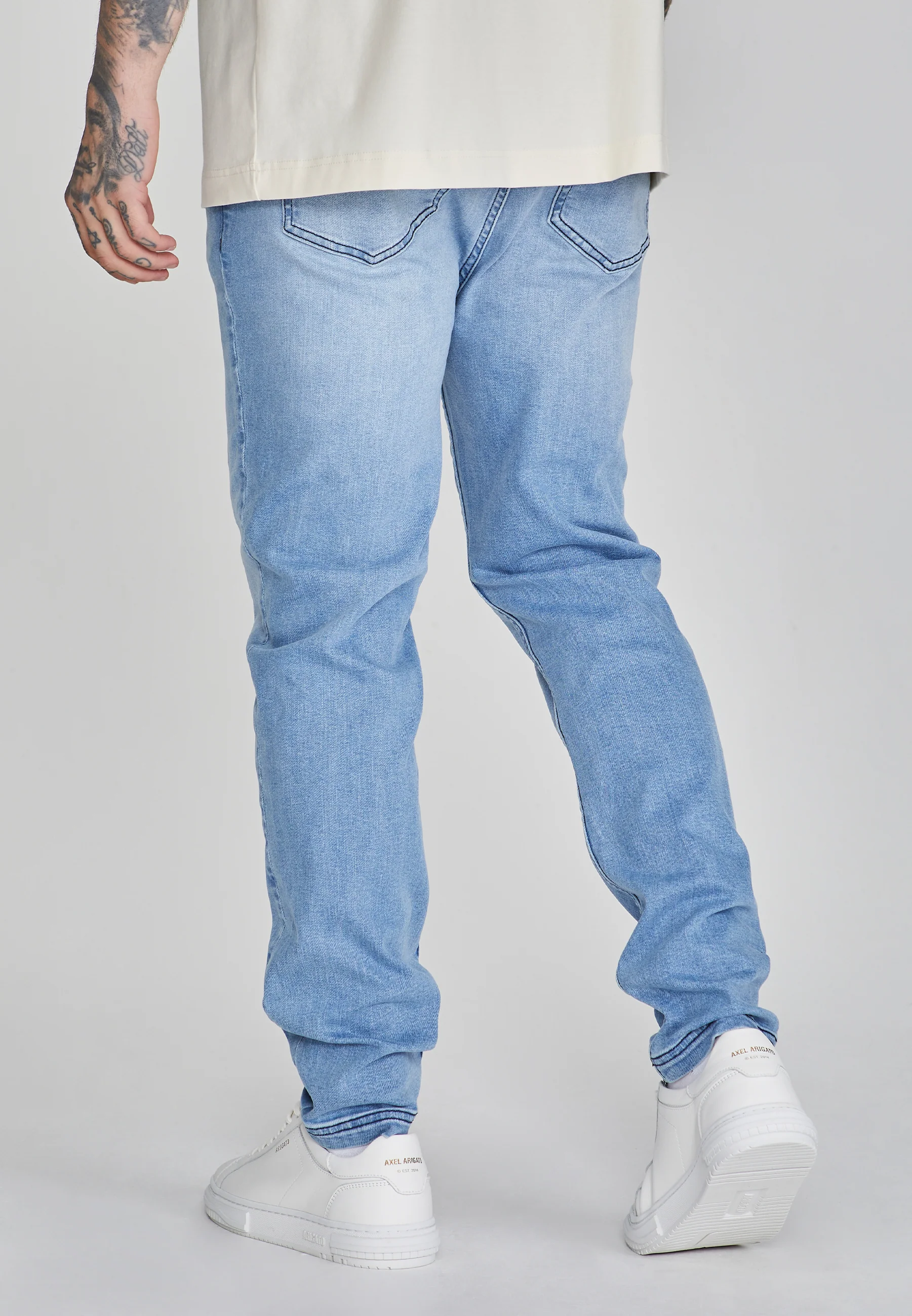 Light Blue Drop Crotch Jeans - Image 4