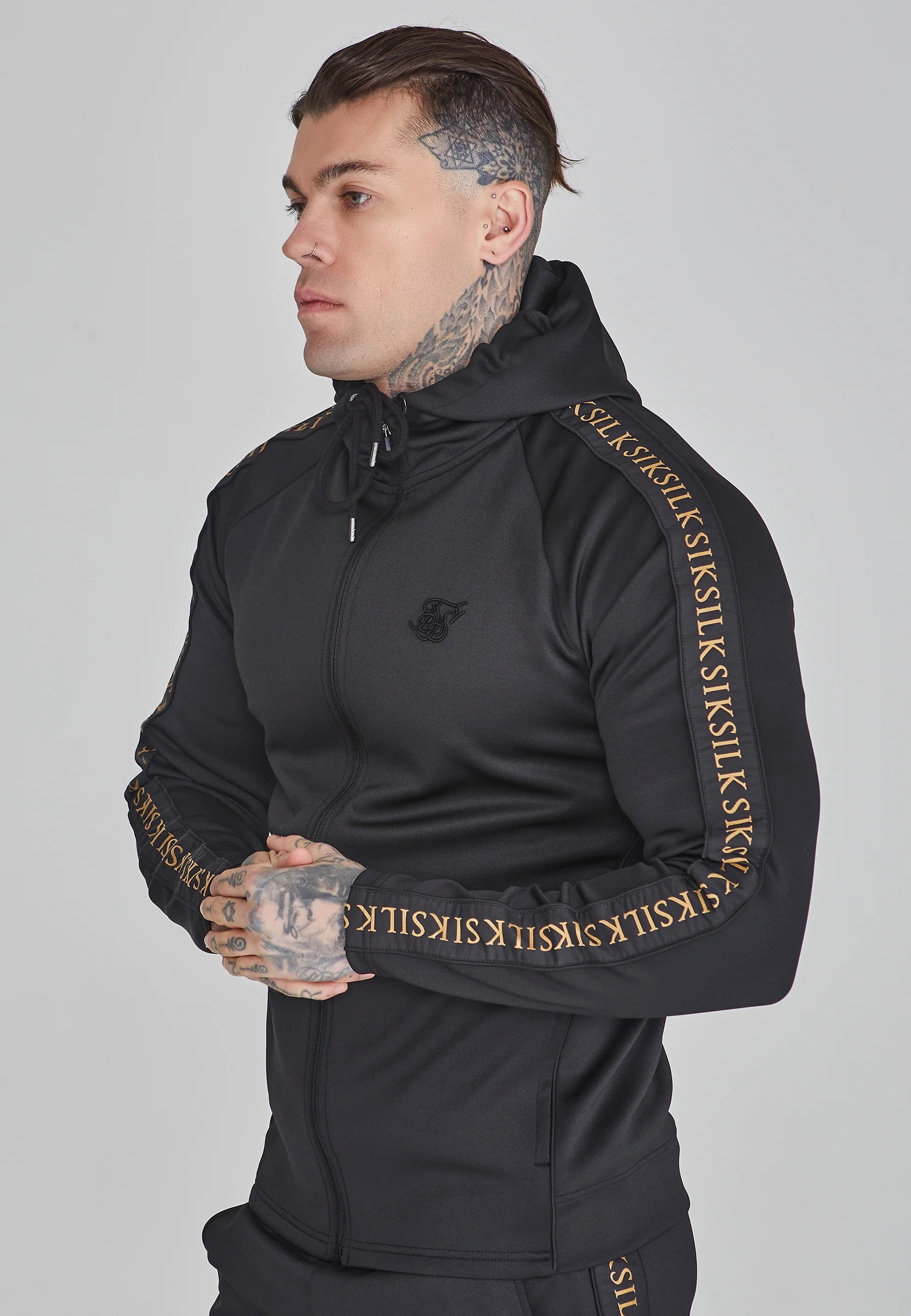 Black Gold Hoodie and Joggers Set - Image 2