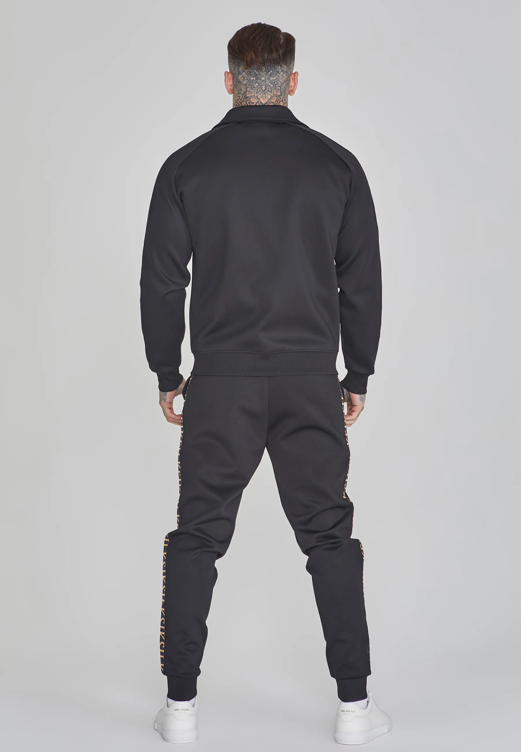 Black Full Zip Track Top - Image 5
