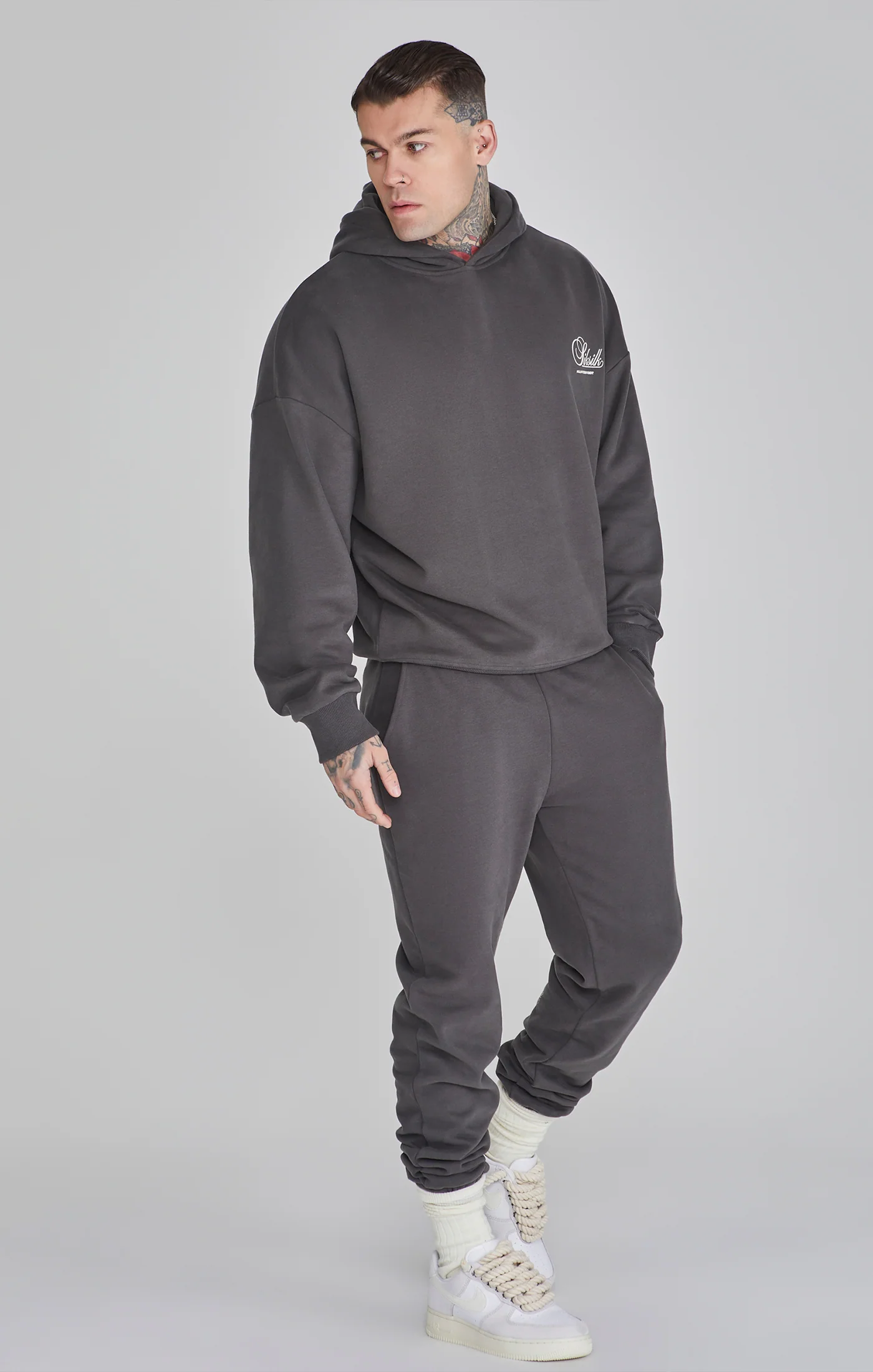 Grey Graphic Hoodie - Image 4