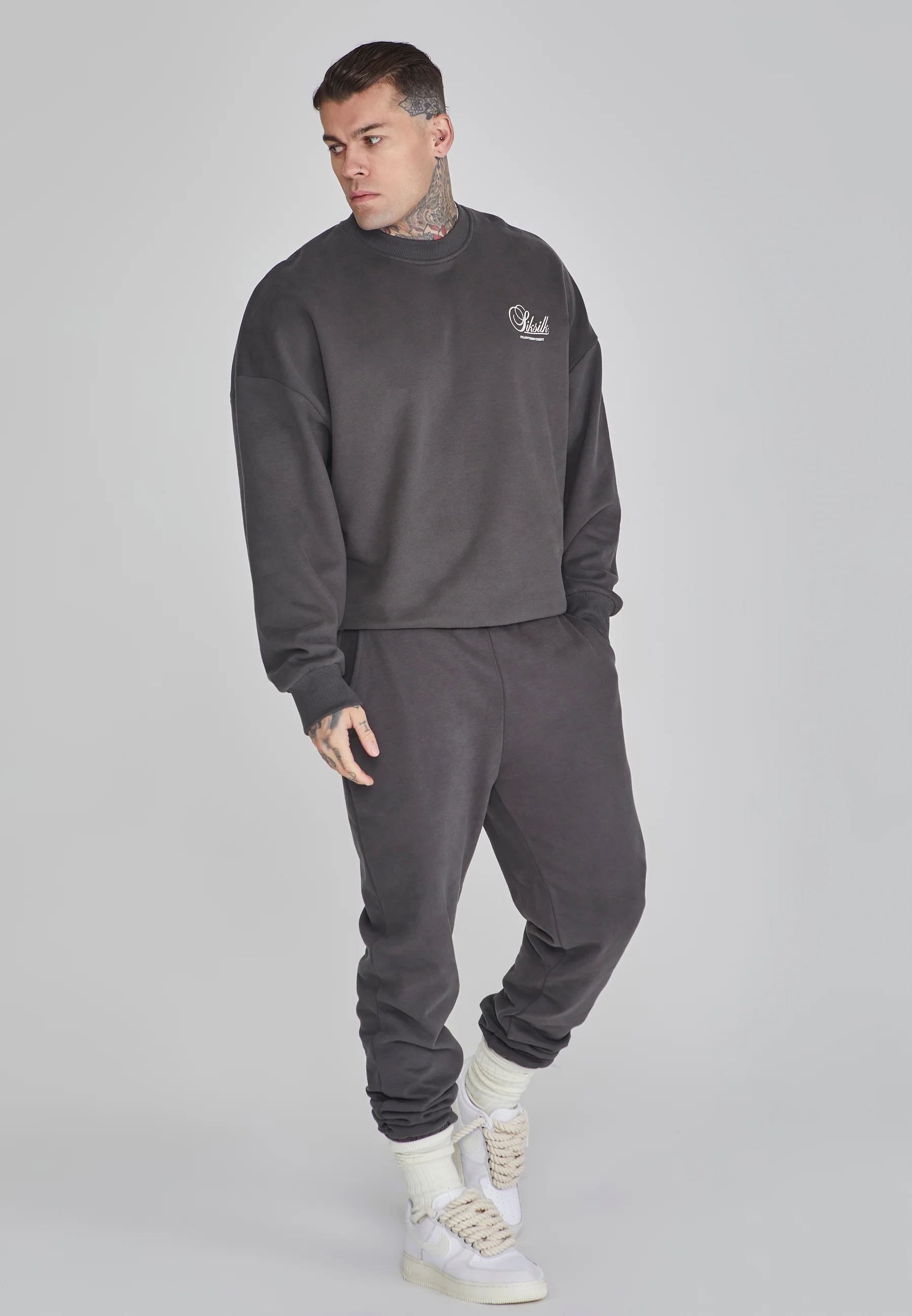 Grey Graphic Sweater - Image 4