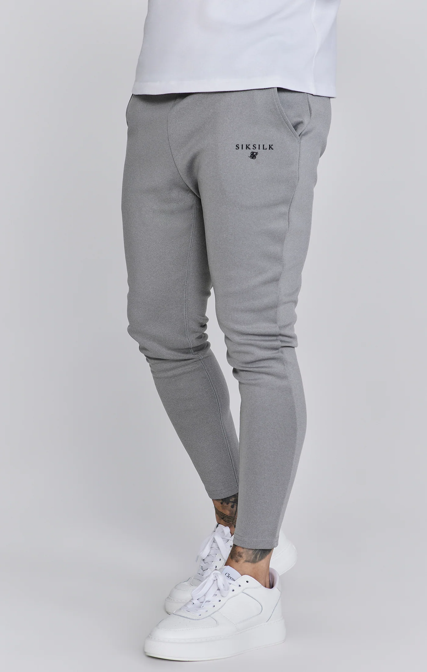 Grey Marl Muscle Fit Joggers