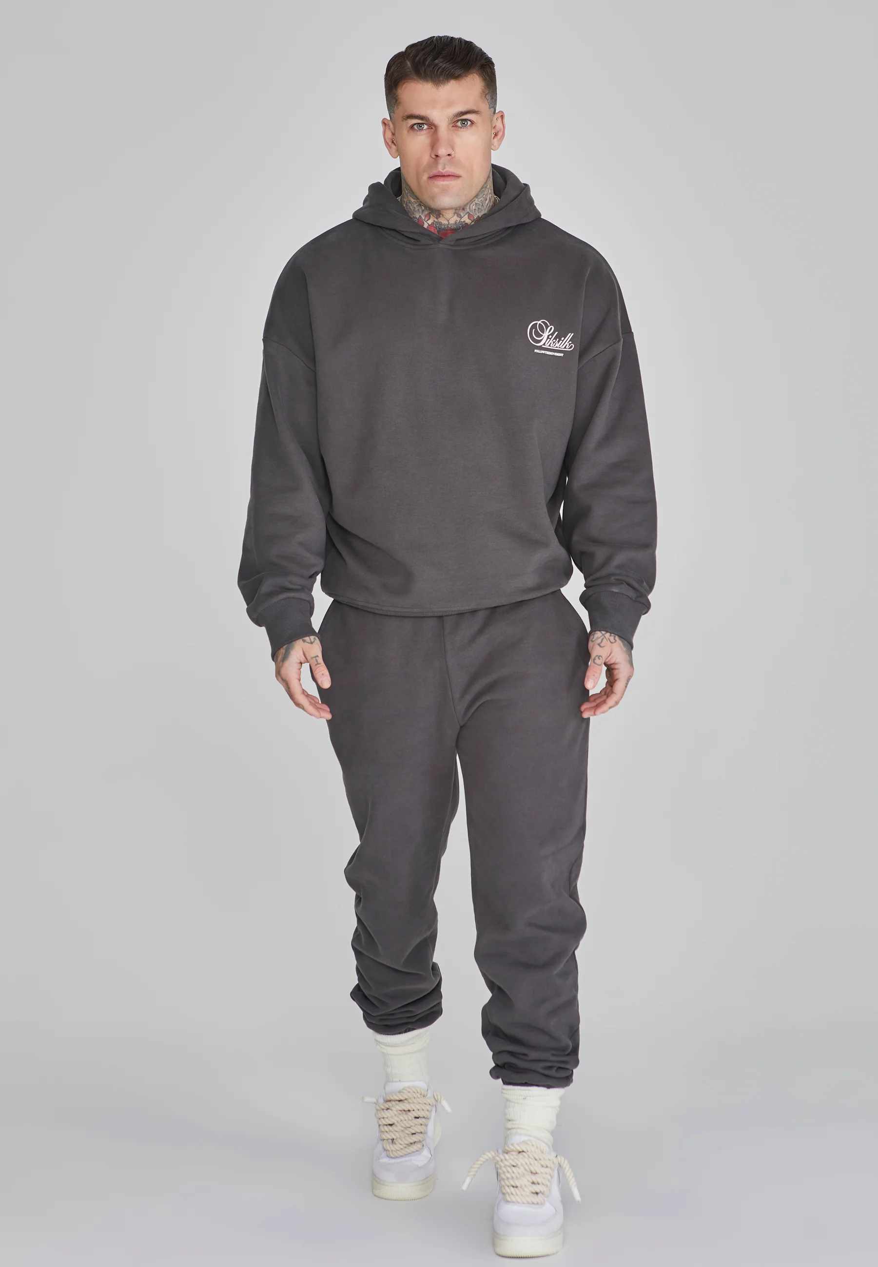 Grey Graphic Joggers - Image 2
