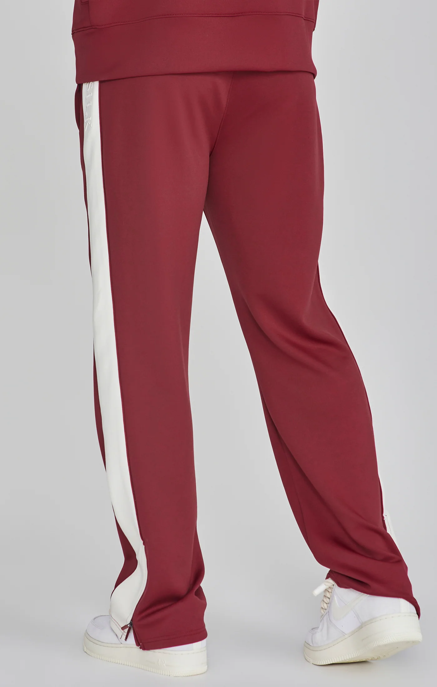 Burgundy Crest Track Pants - Image 4