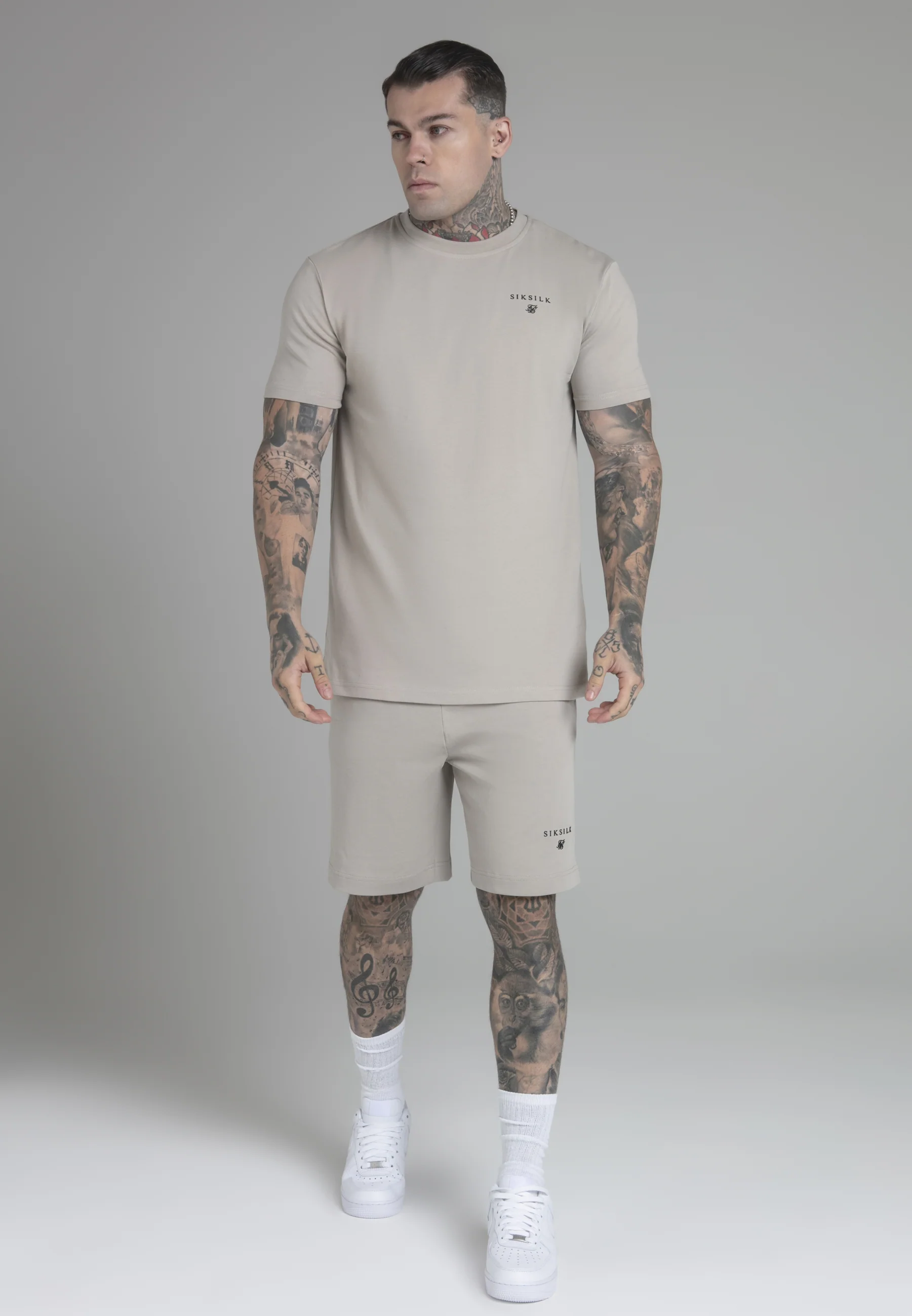 Beige T-Shirt and Shorts Set - Image 2