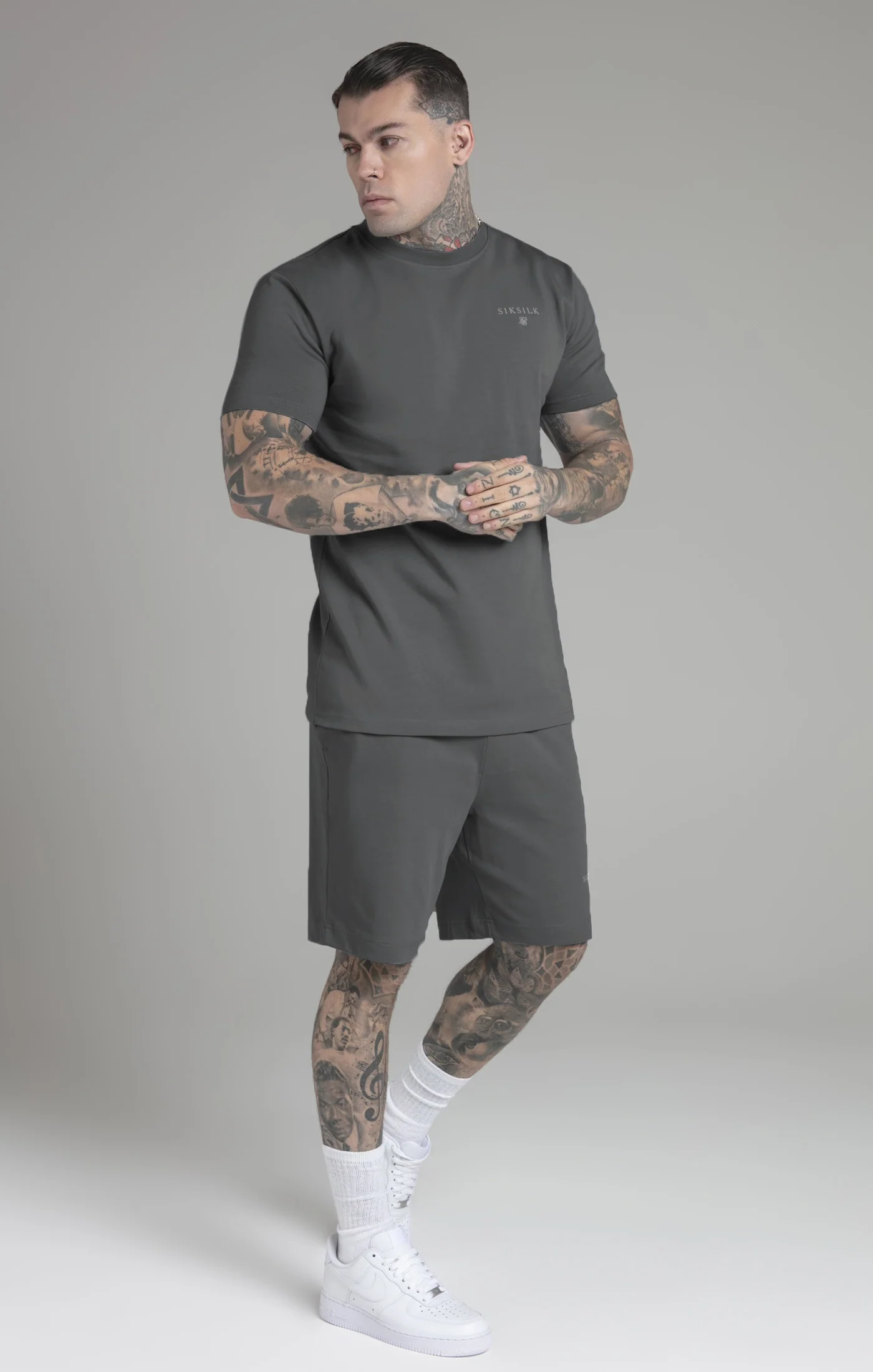 Grey T-Shirt and Shorts Set - Image 4