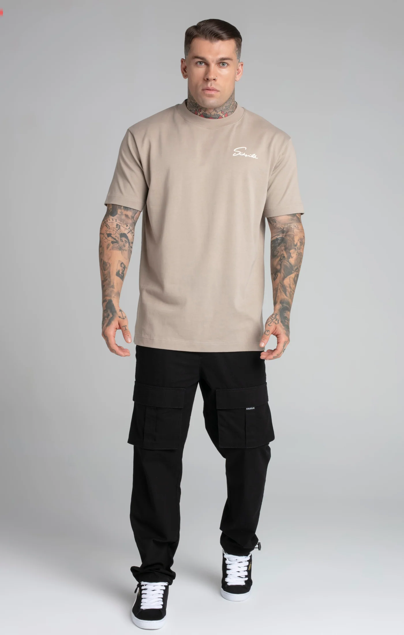 Beige Script T-Shirt - Image 2