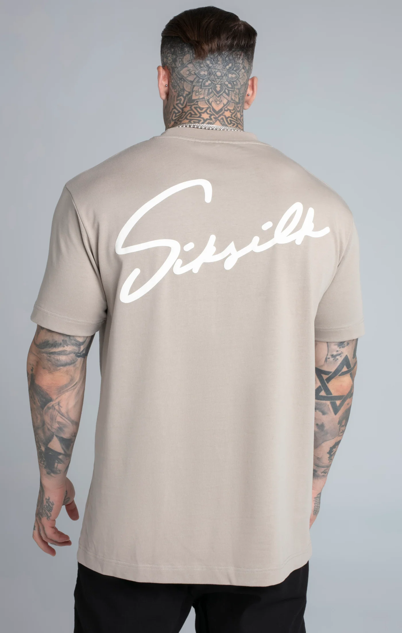 Beige Script T-Shirt - Image 3