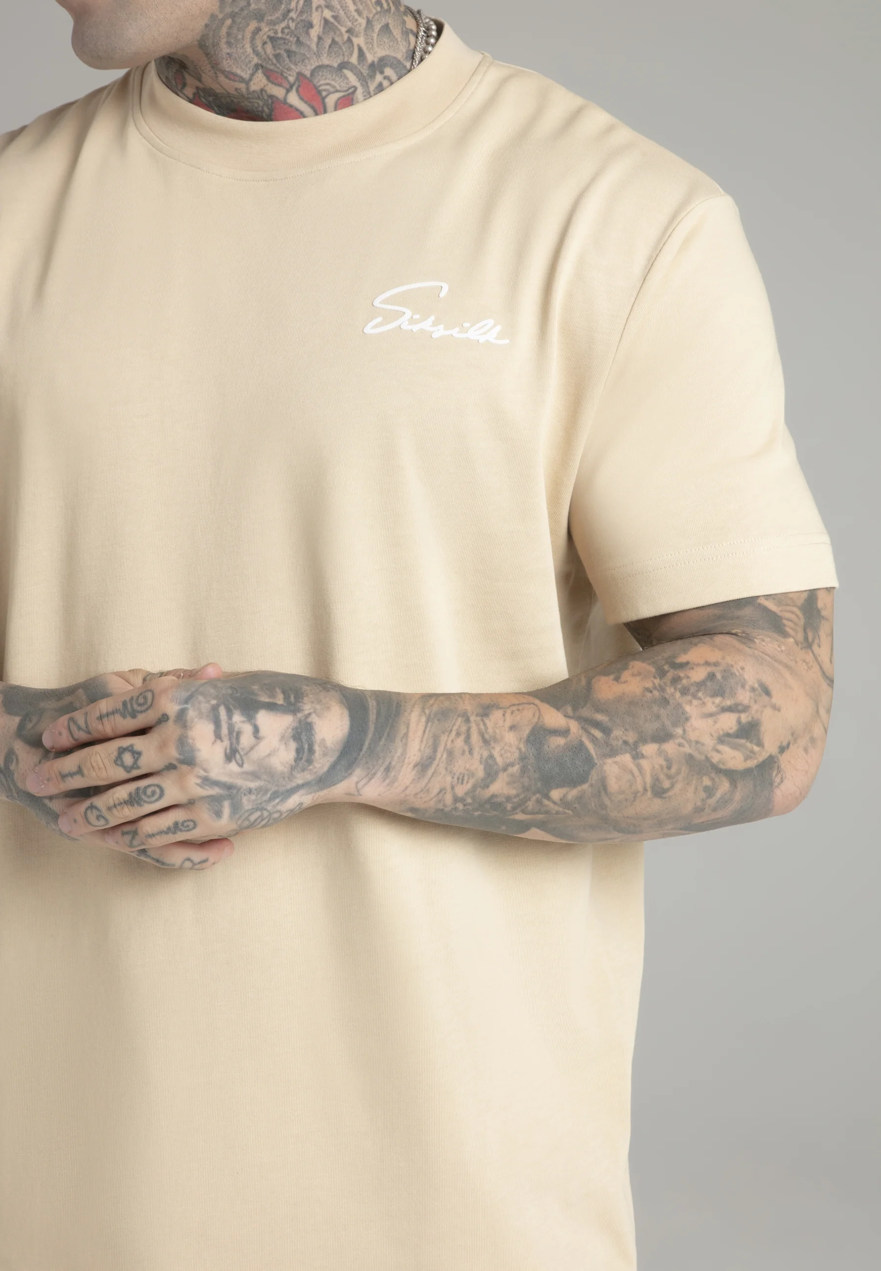 Beige Script T-Shirt - Image 3