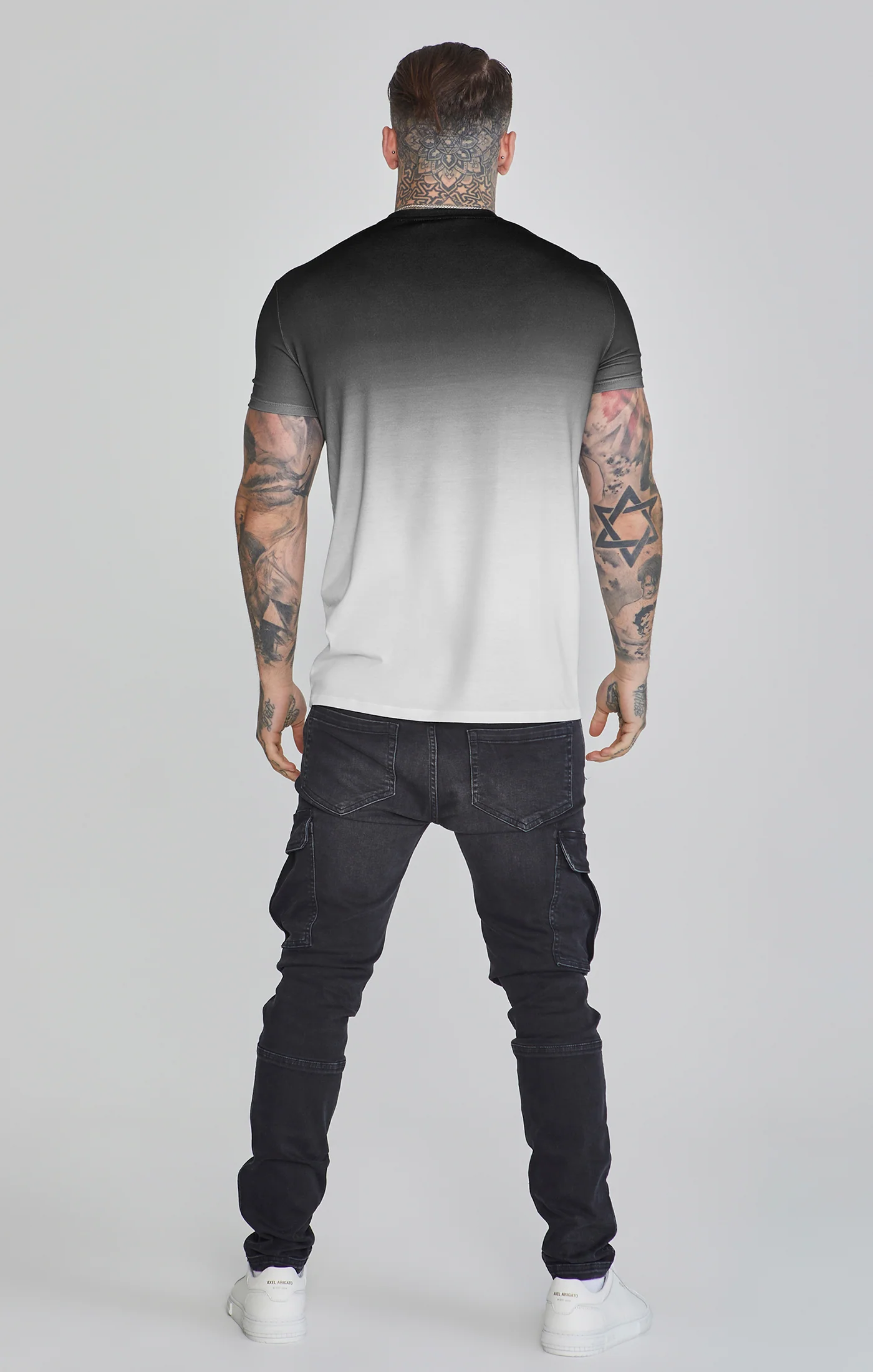 Black Grey Fade T-Shirt - Image 5