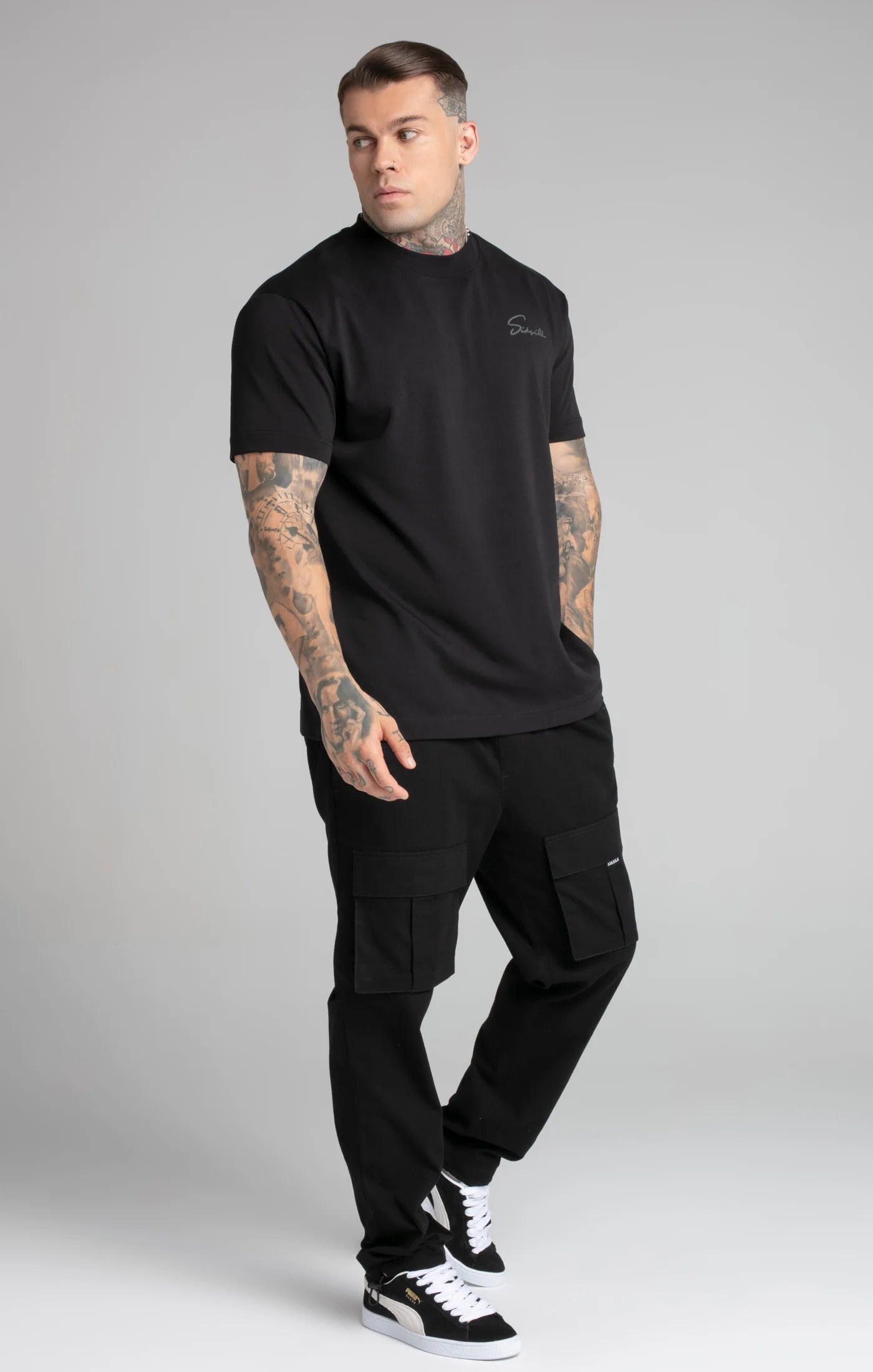 Black Script T-Shirt - Image 4