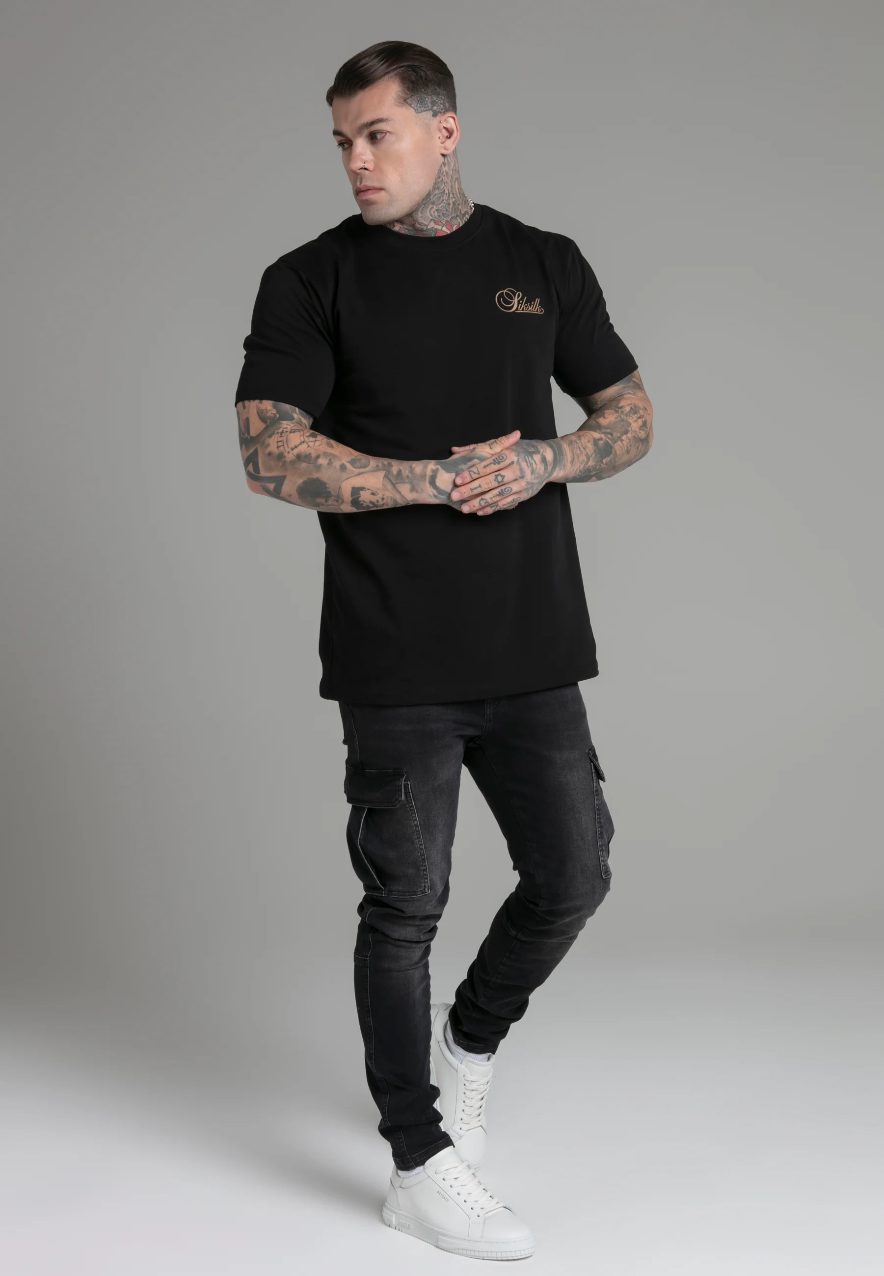 Black Relaxed Fit T-Shirt - Image 4