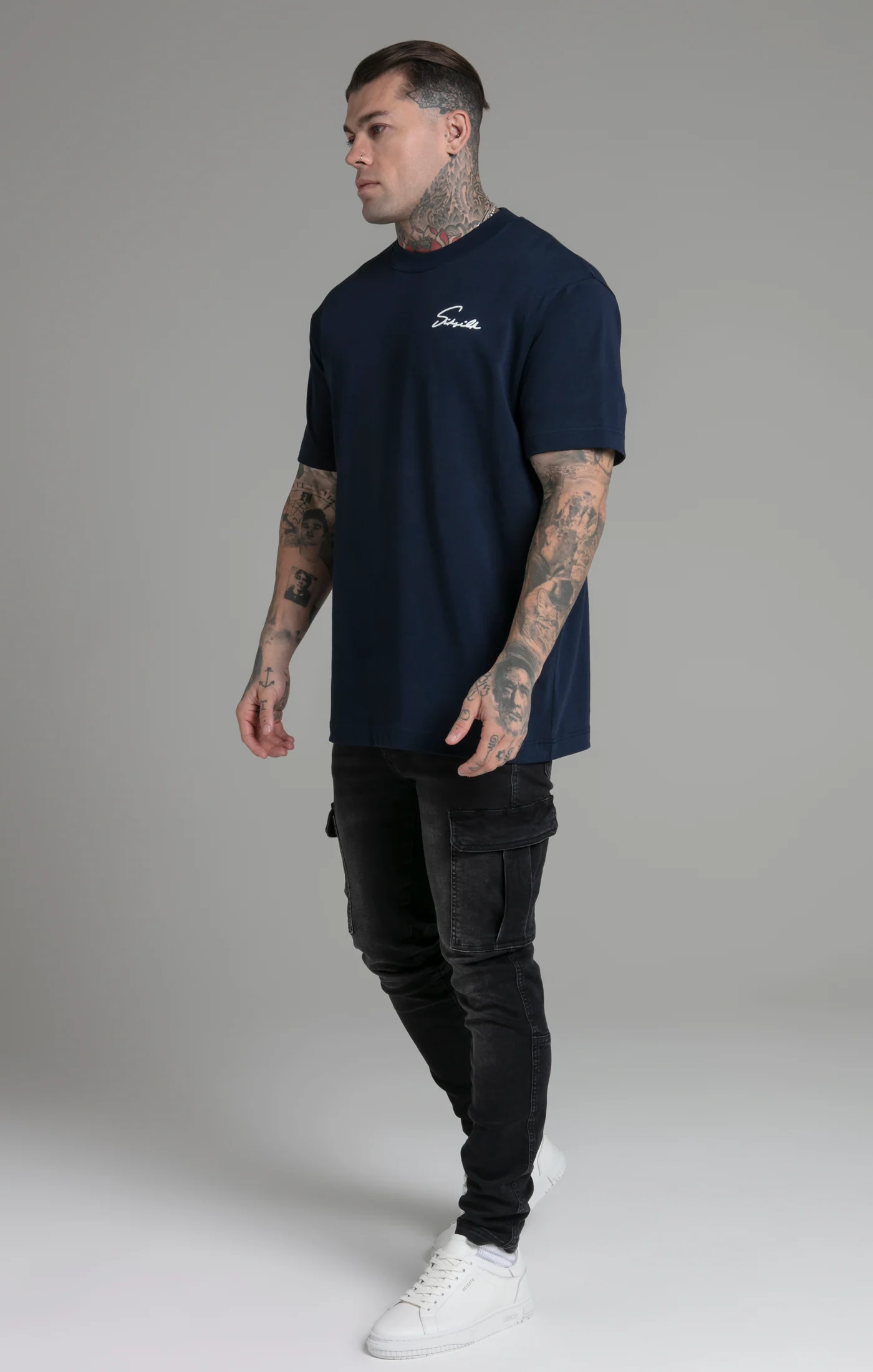 Blue Script T-Shirt - Image 4