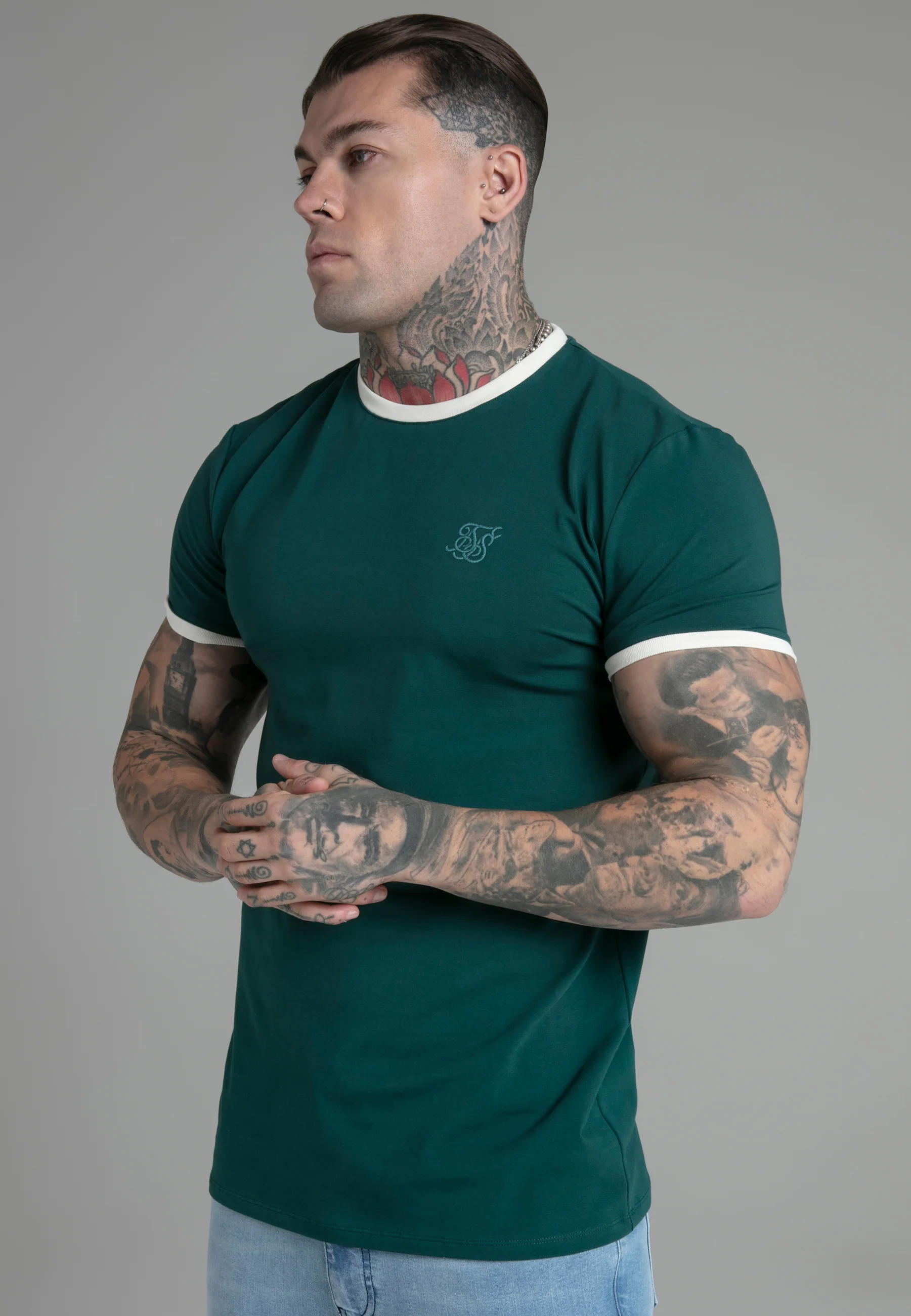 Green Ringer T-Shirt