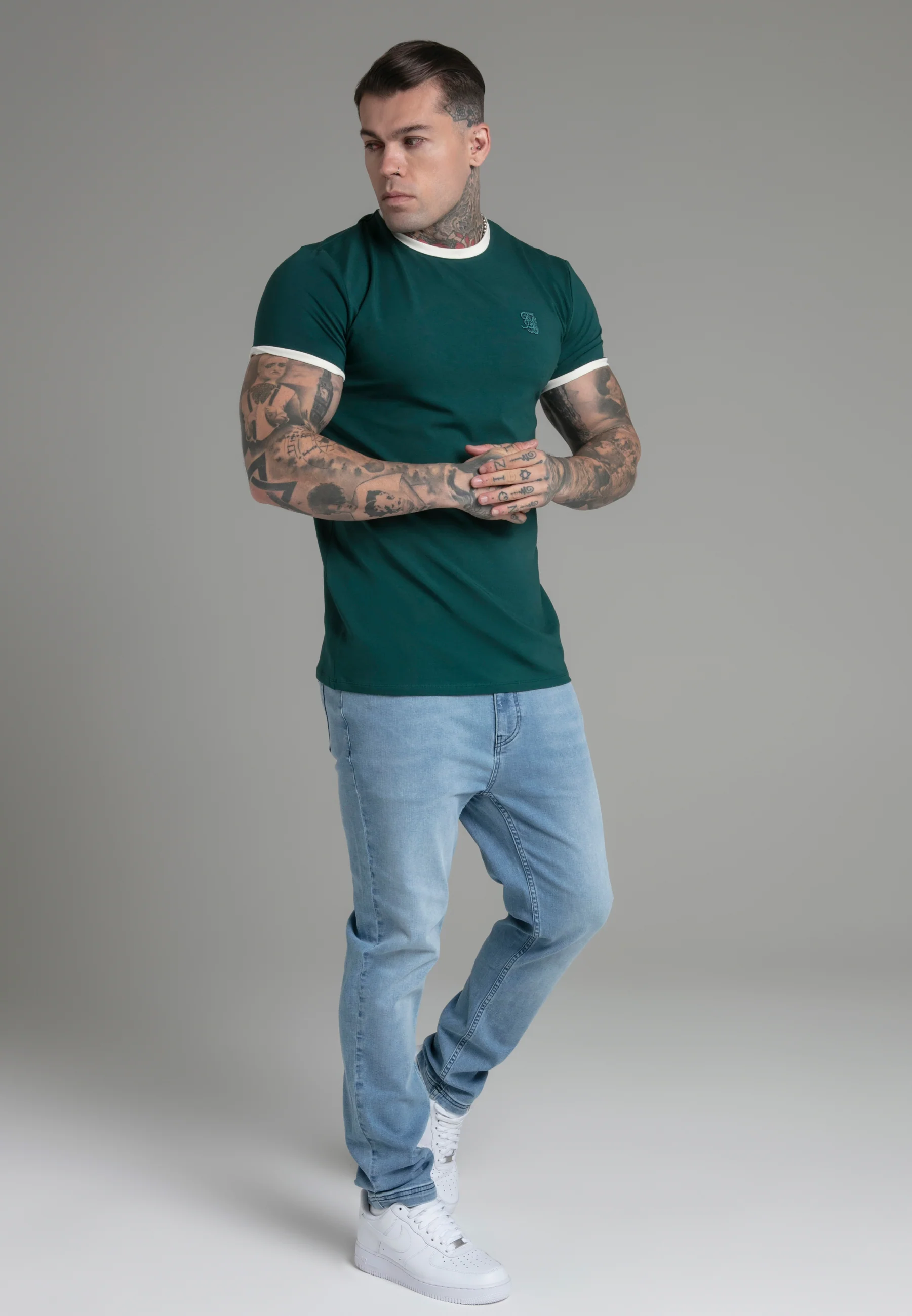 Green Ringer T-Shirt - Image 4