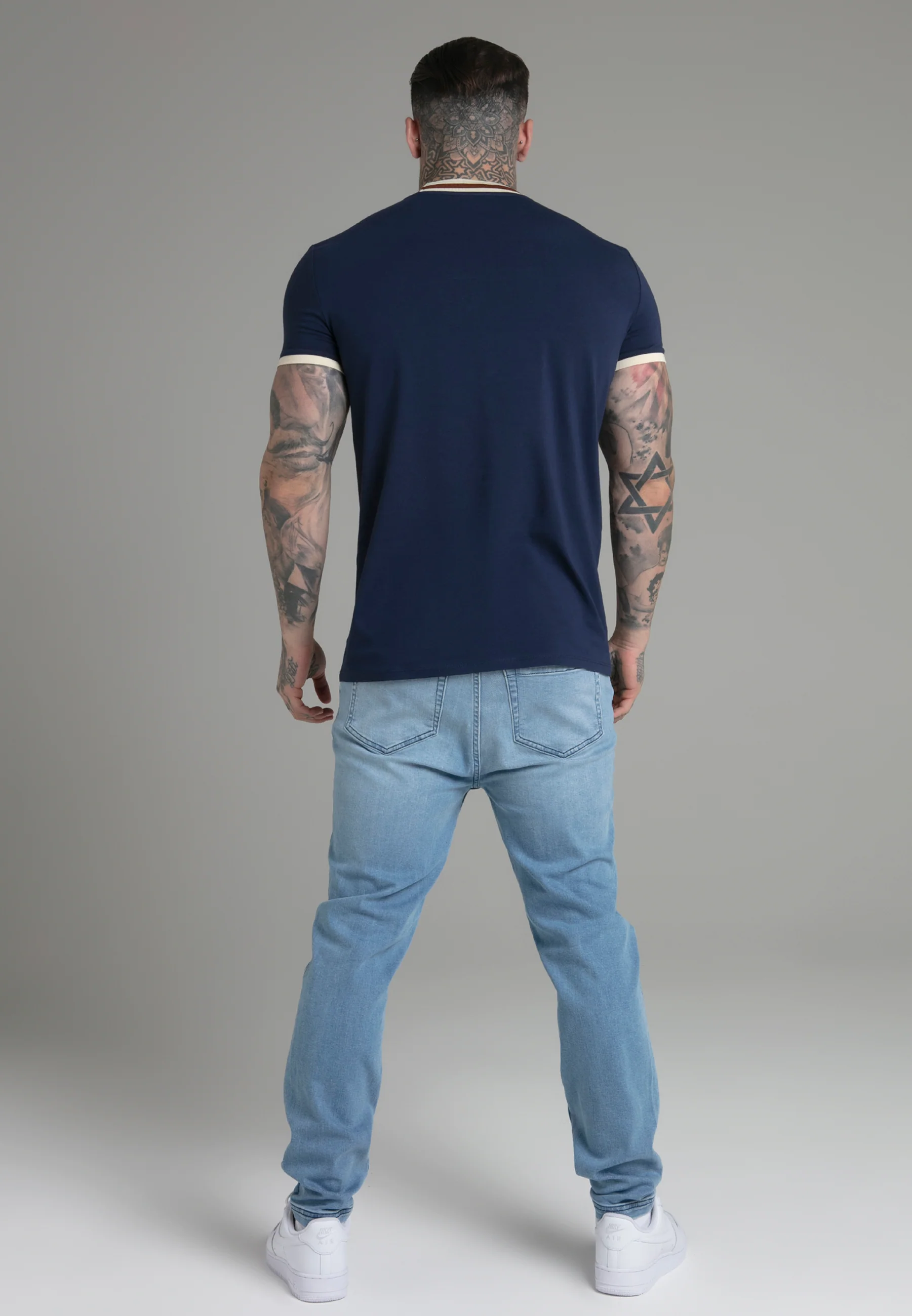 Navy Ringer T-Shirt - Image 5